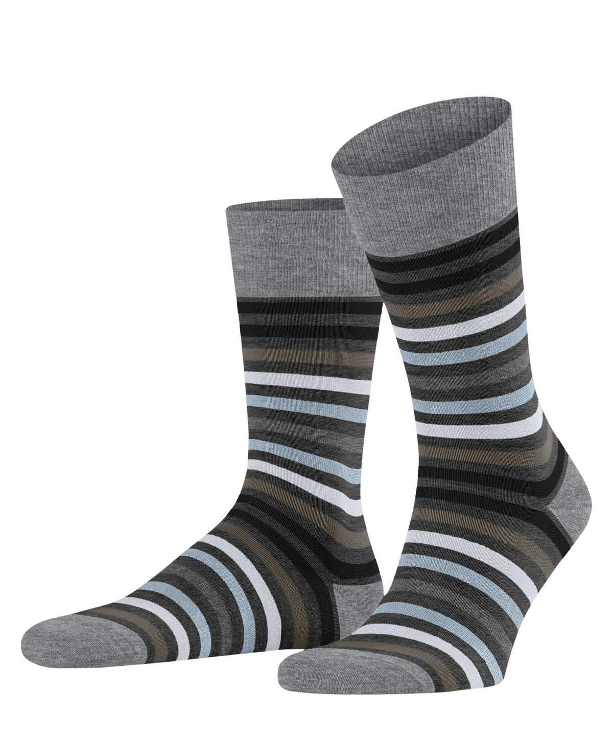 Men Falke Tinted Stripe Socks Socks Grey | QTXBWL074