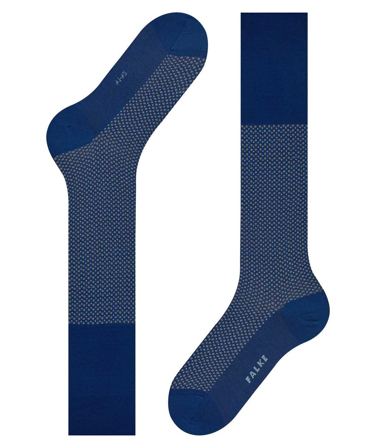 Men Falke Uptown Tie Knee-high Socks Socks Blue | CIYRSN746