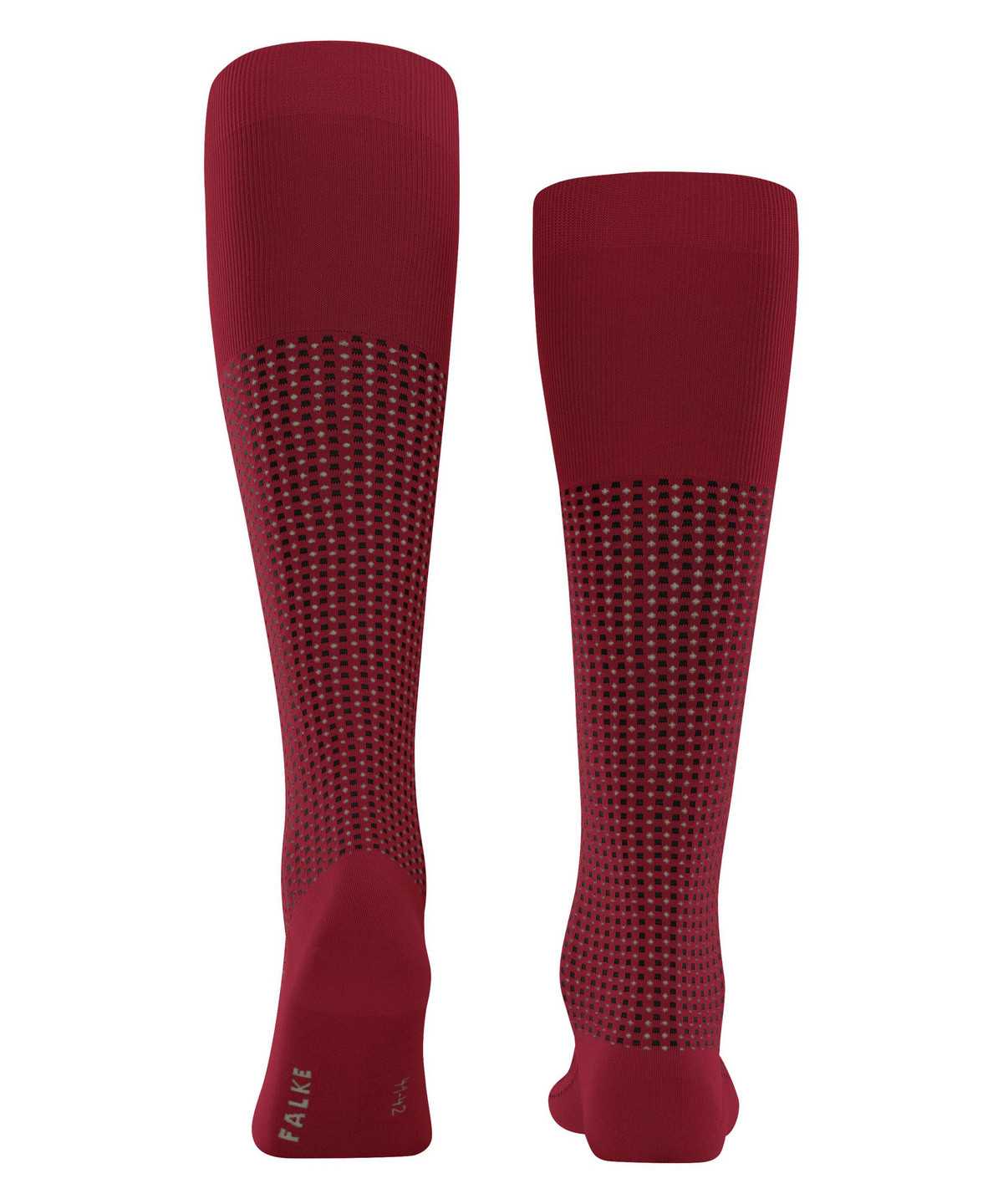 Men Falke Uptown Tie Knee-high Socks Socks Red | YKLOBW679