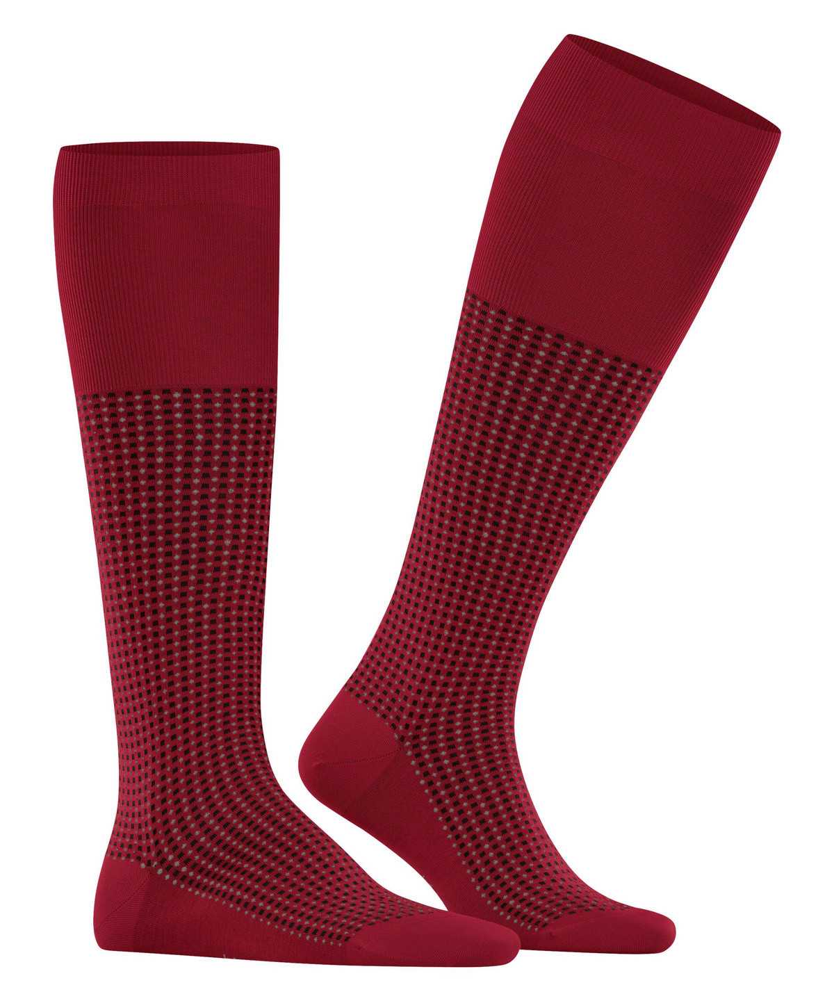 Men Falke Uptown Tie Knee-high Socks Socks Red | YKLOBW679