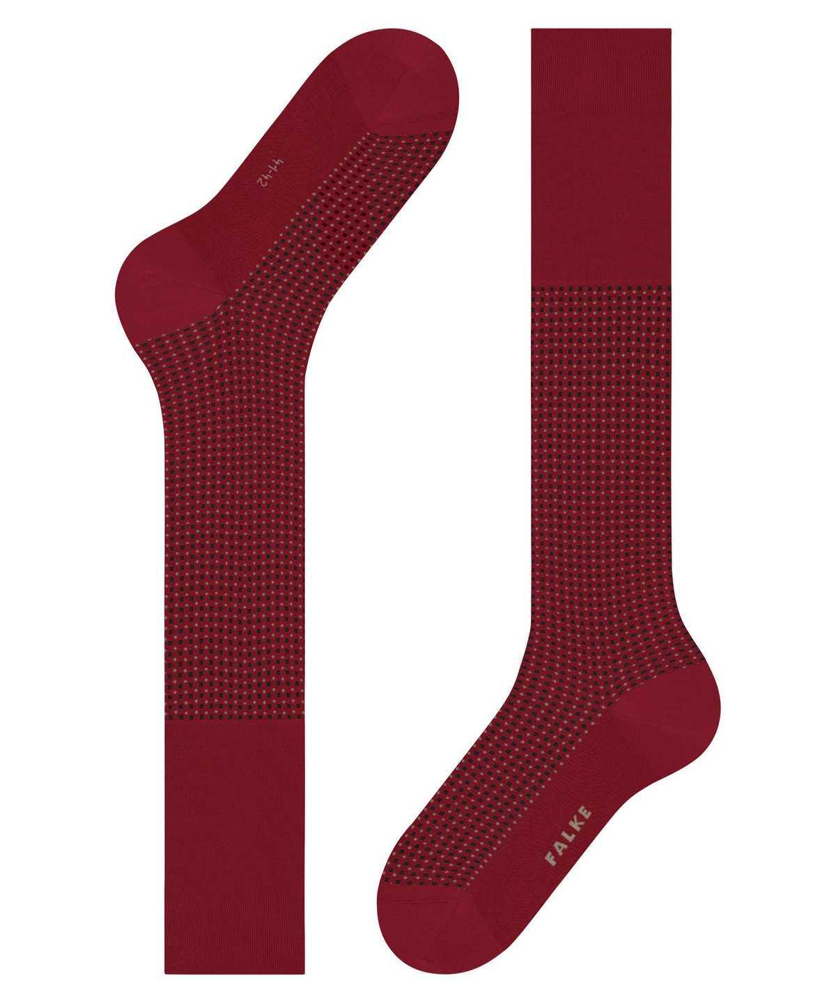 Men Falke Uptown Tie Knee-high Socks Socks Red | YKLOBW679