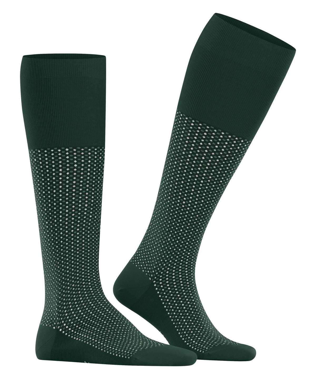 Men Falke Uptown Tie Knee-high Socks Socks Green | CQRNFP201