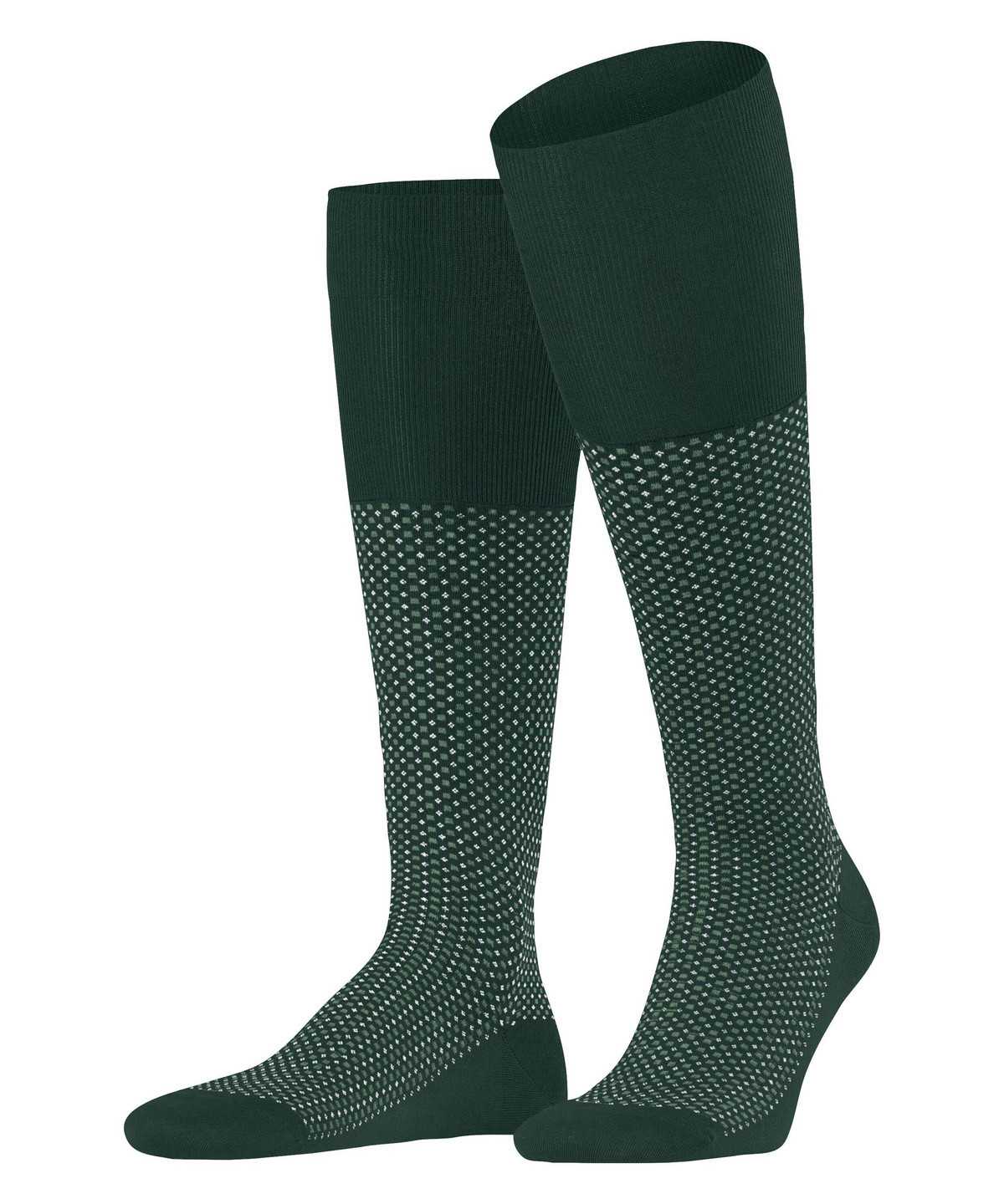 Men Falke Uptown Tie Knee-high Socks Socks Green | CQRNFP201