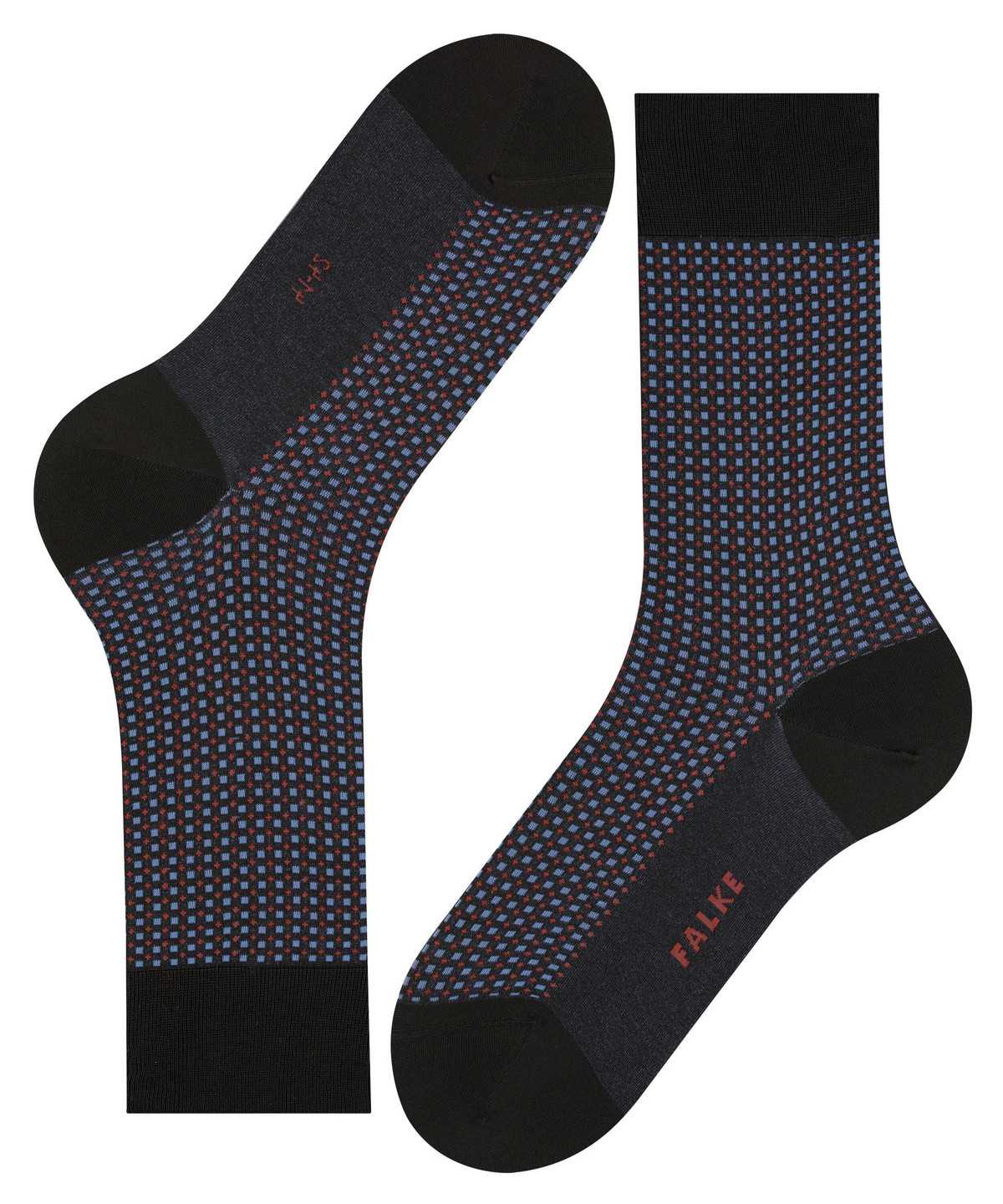 Men Falke Uptown Tie Socks Socks Black | QPBWEK527