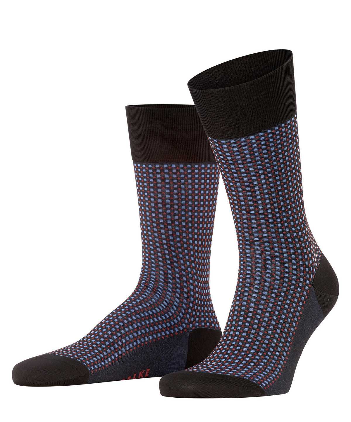 Men Falke Uptown Tie Socks Socks Black | QPBWEK527