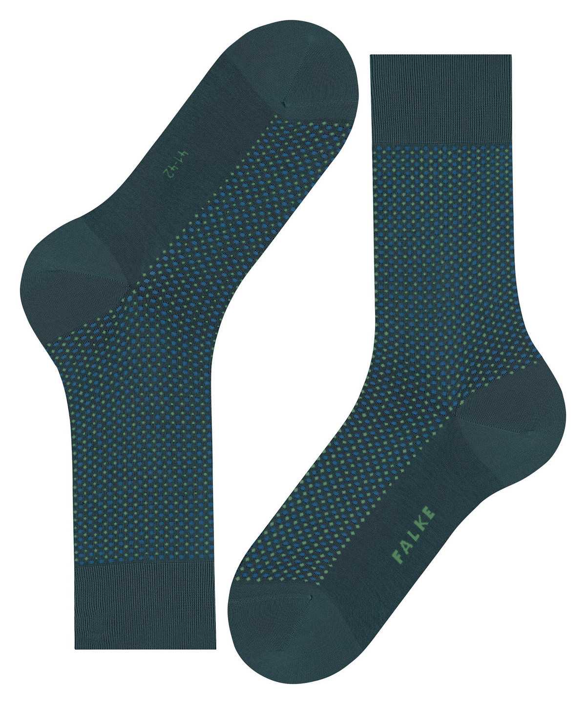 Men Falke Uptown Tie Socks Socks Green | UTQDZX249