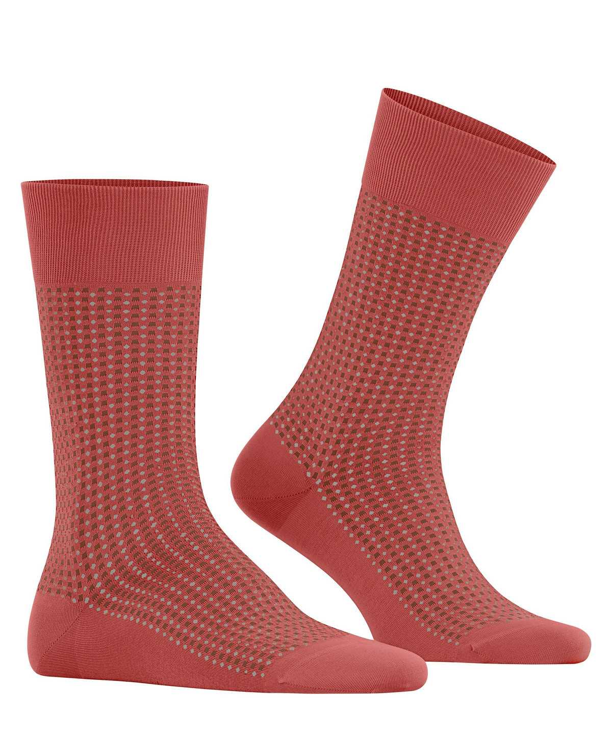 Men Falke Uptown Tie Socks Socks Red | EUBFVH965