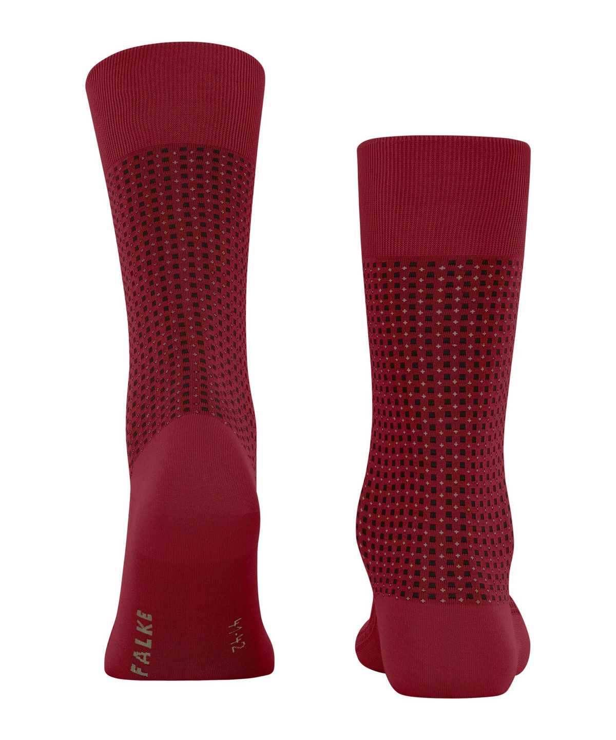 Men Falke Uptown Tie Socks Socks Red | FWTDRV148