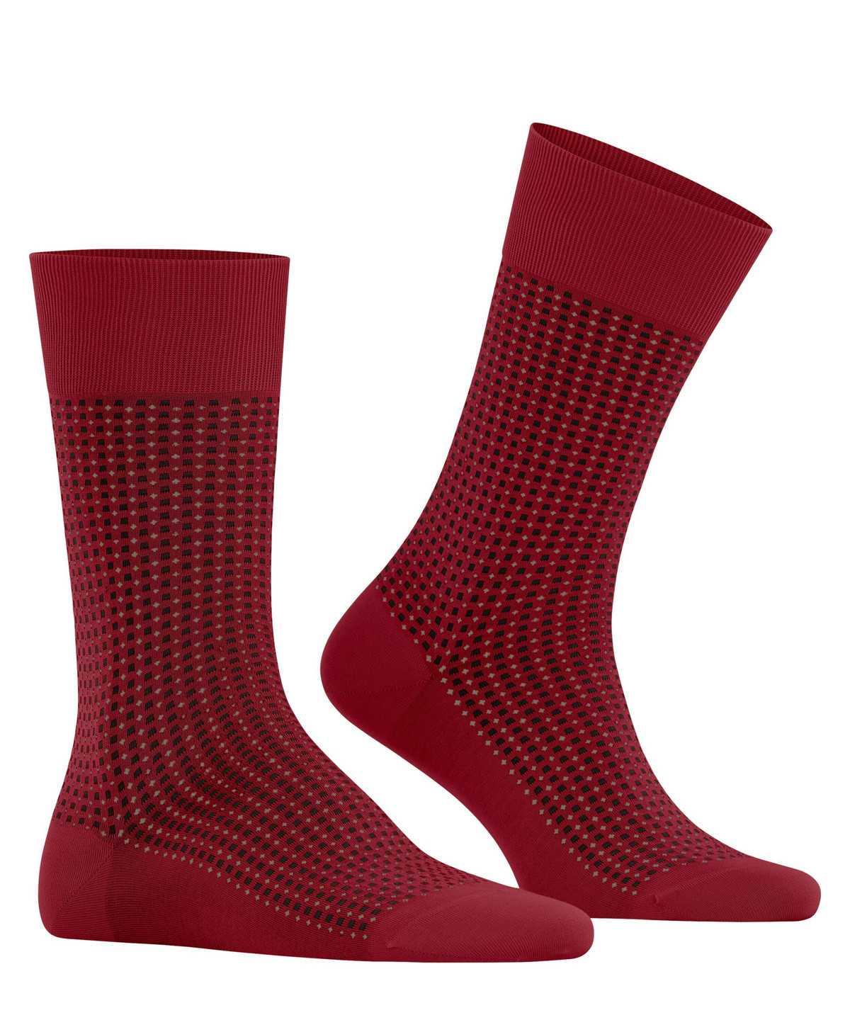 Men Falke Uptown Tie Socks Socks Red | FWTDRV148