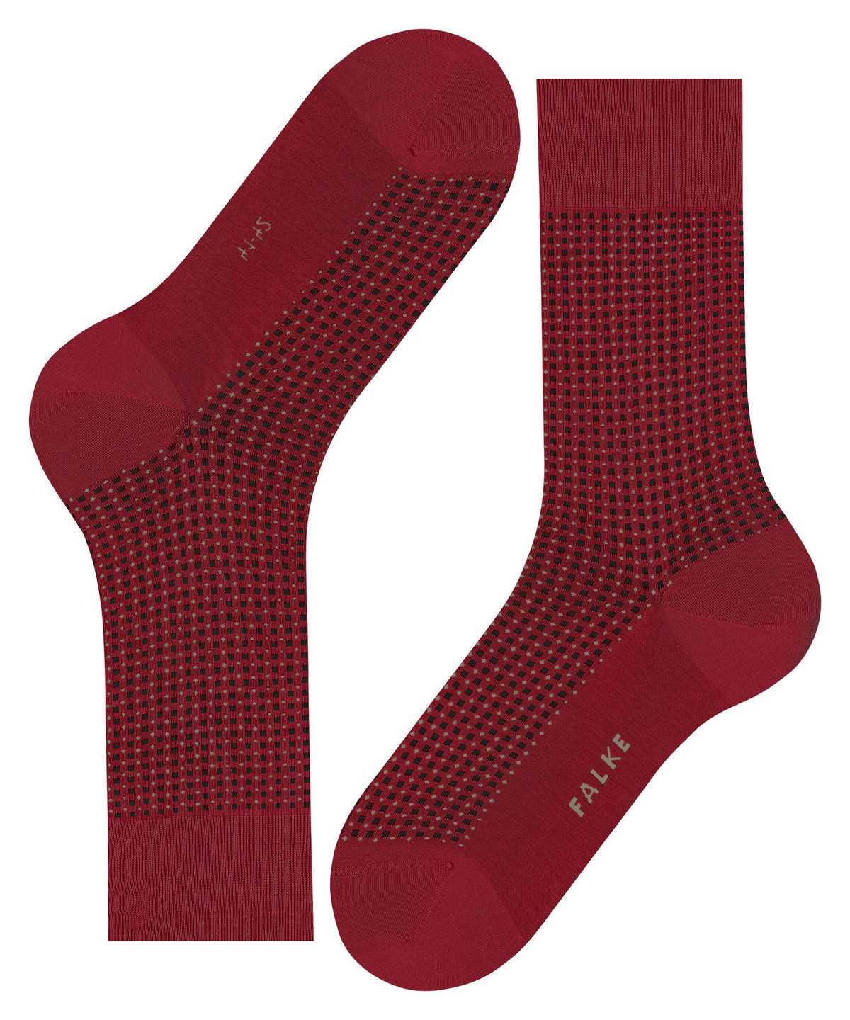 Men Falke Uptown Tie Socks Socks Red | FWTDRV148