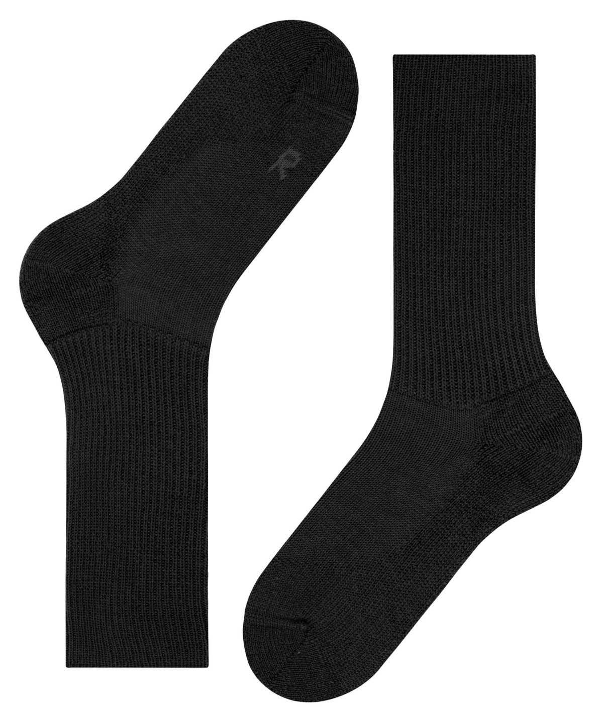 Men Falke Walkie Ergo Boot socks Socks Black | ANZMPF164