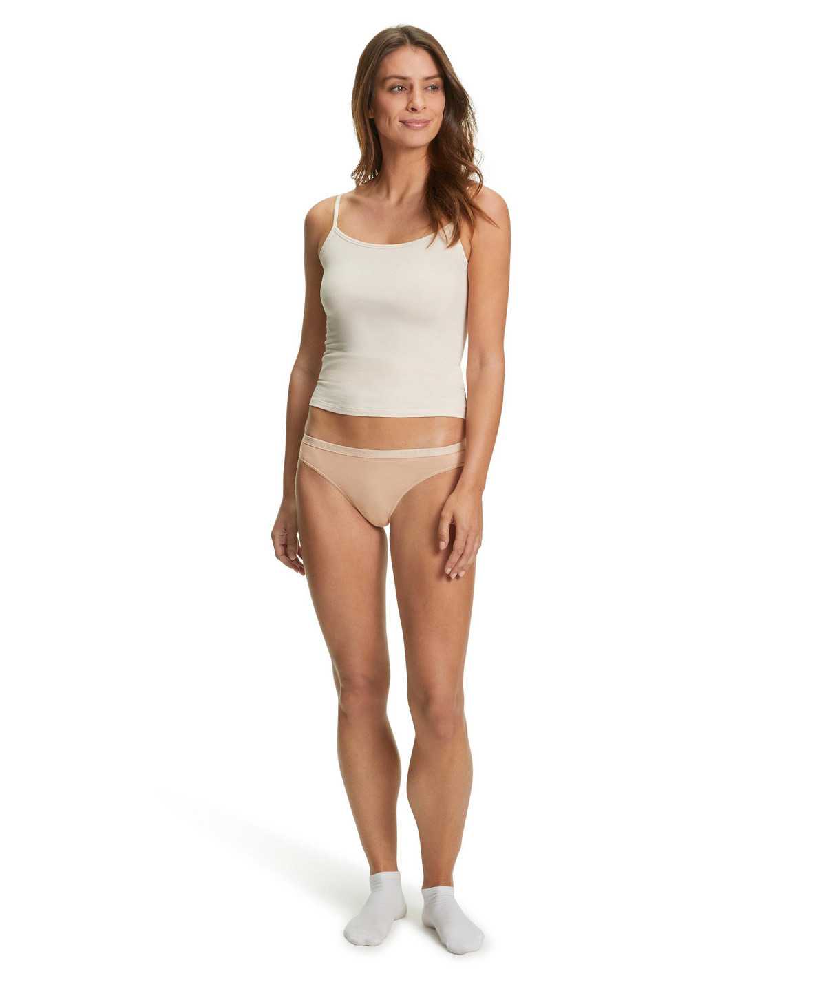 Women Falke 2-Pack Thong Daily Comfort Panties & Slips Brown | XHZYVM896