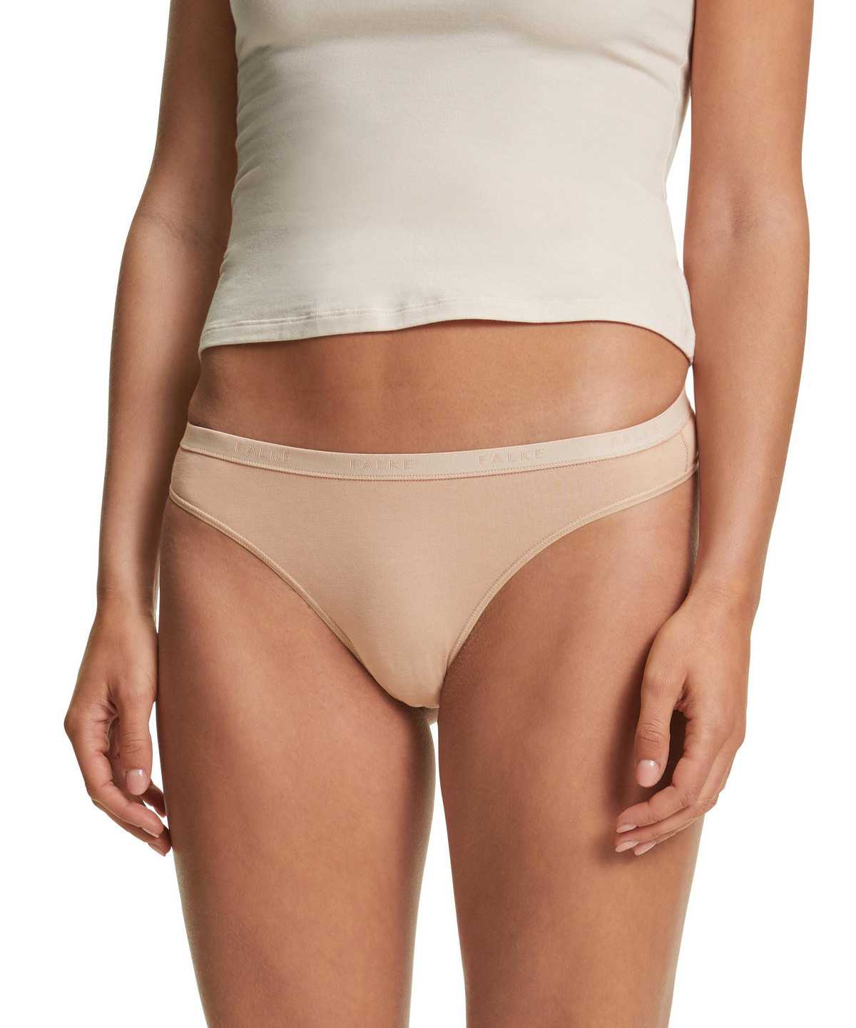 Women Falke 2-Pack Thong Daily Comfort Panties & Slips Brown | XHZYVM896