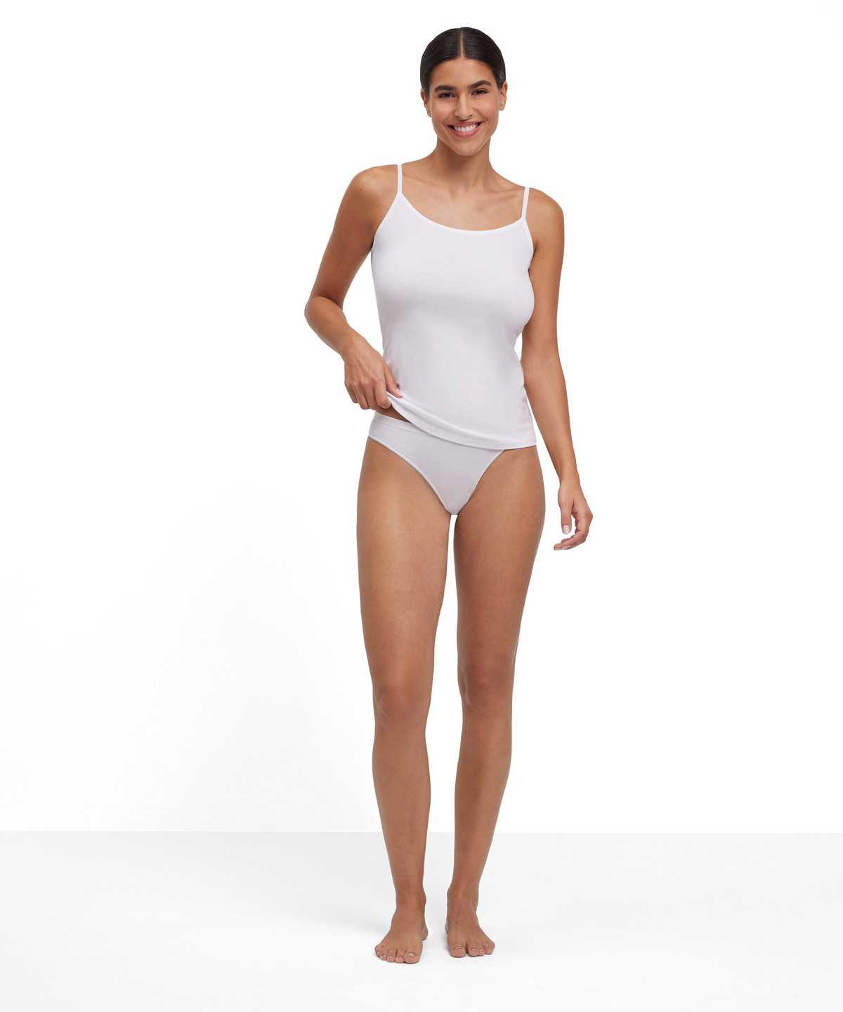 Women Falke 2-Pack Thong Daily Comfort Panties & Slips White | ODUKLX534