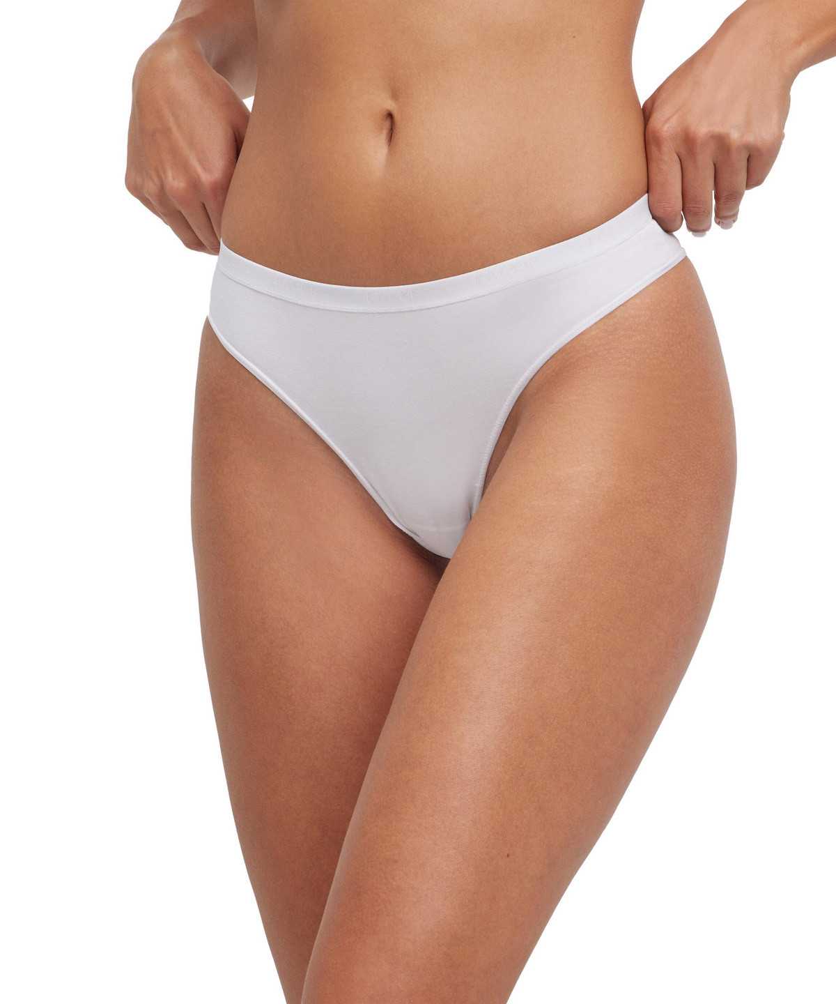 Women Falke 2-Pack Thong Daily Comfort Panties & Slips White | ODUKLX534