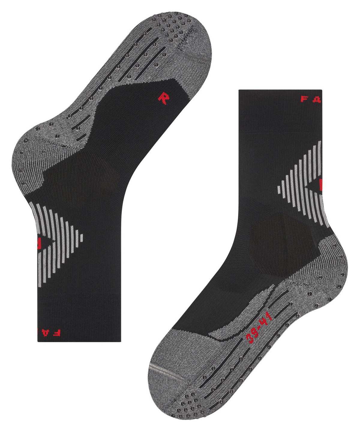 Women Falke 4GRIP Stabilizing Socks Sports Socks Black | SVQNMH308