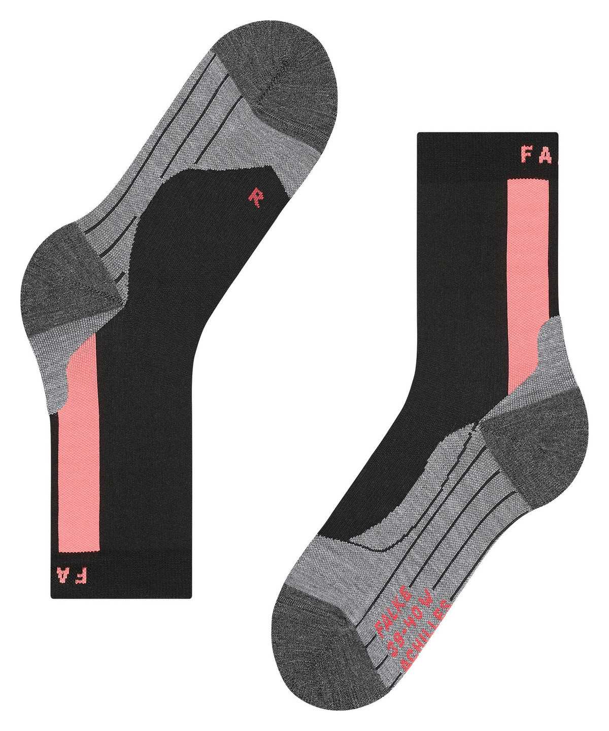 Women Falke Achilles Socks Health Sports Socks Black | ERNVAH231