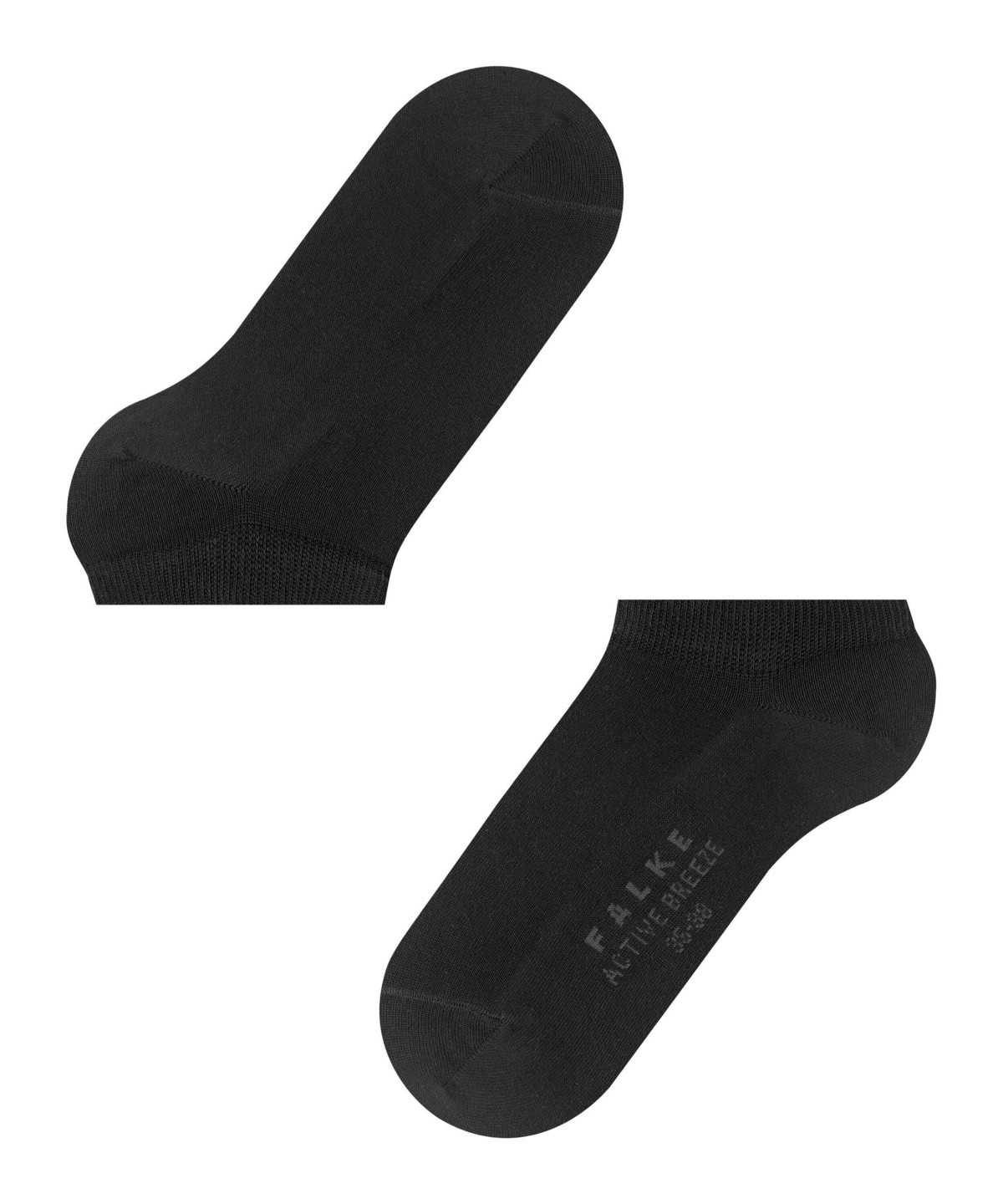 Women Falke Active Breeze Sneaker socks Socks Black | MPUYEQ943