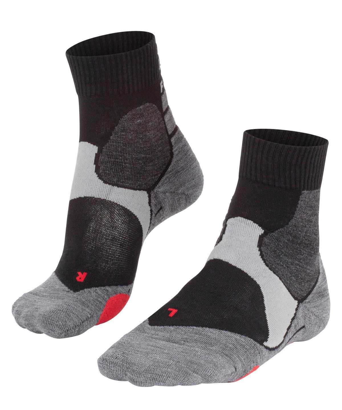 Women Falke BC3 Comfort Biking Short sock Sports Socks Black | WVCAML654