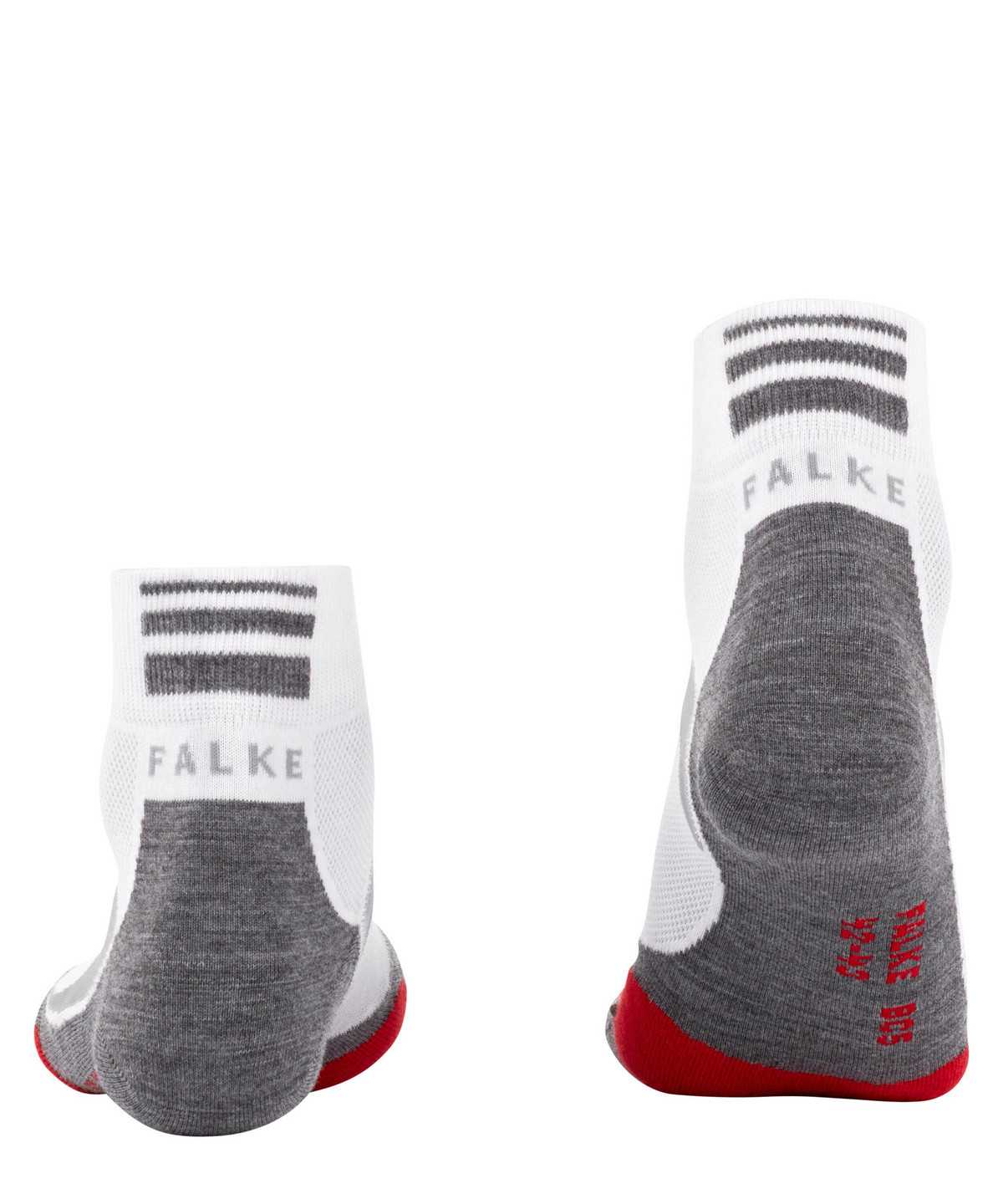 Women Falke BC5 Endurance Biking Short sock Sports Socks White | CXDUGV967