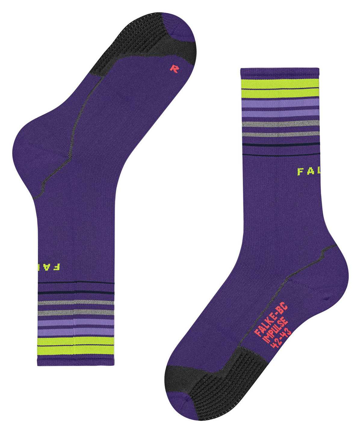 Women Falke BC Impulse Biking Socks Sports Socks Purple | IYBUEL354