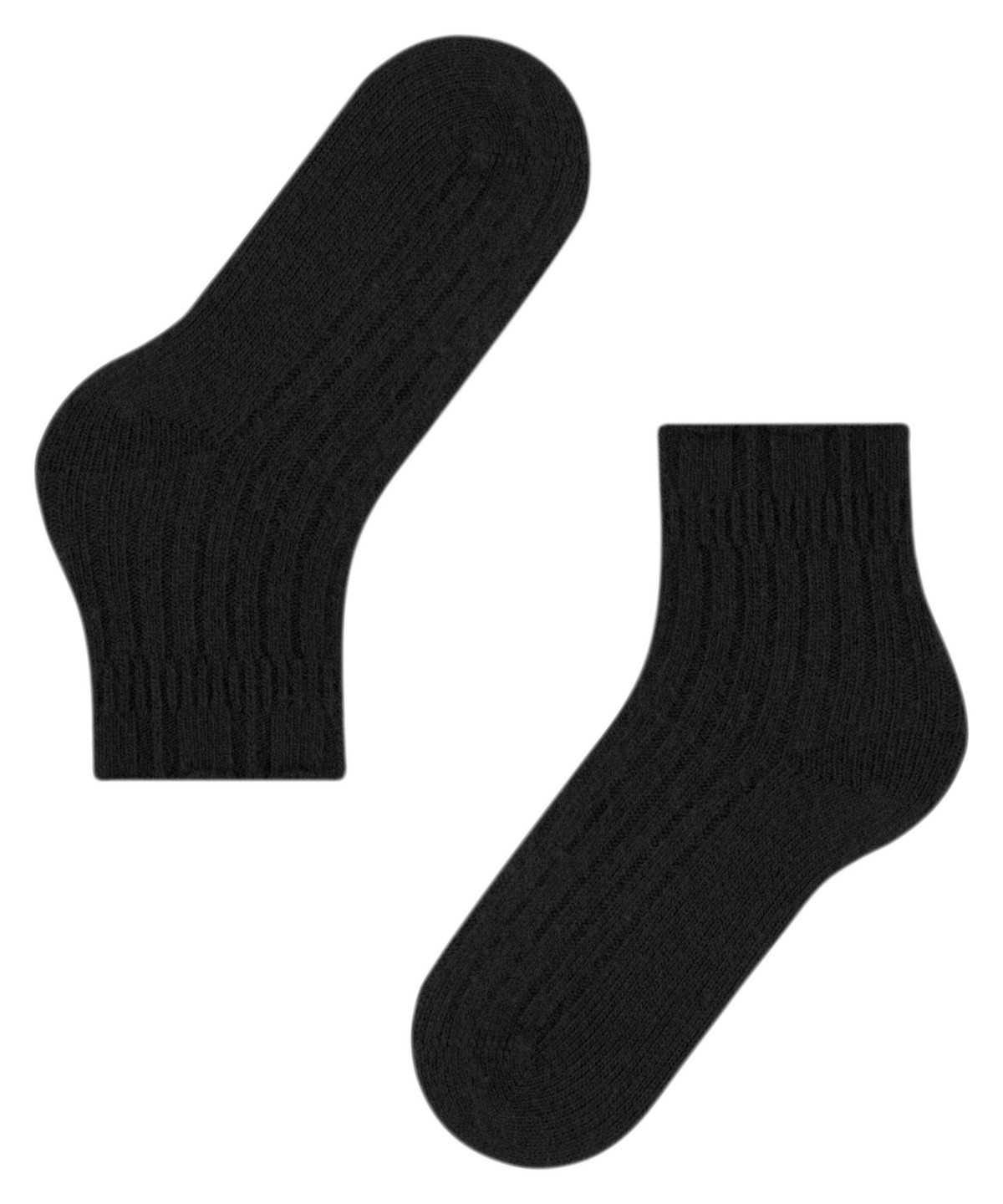 Women Falke Bedsock Rib House socks Socks Black | WTXPOG365