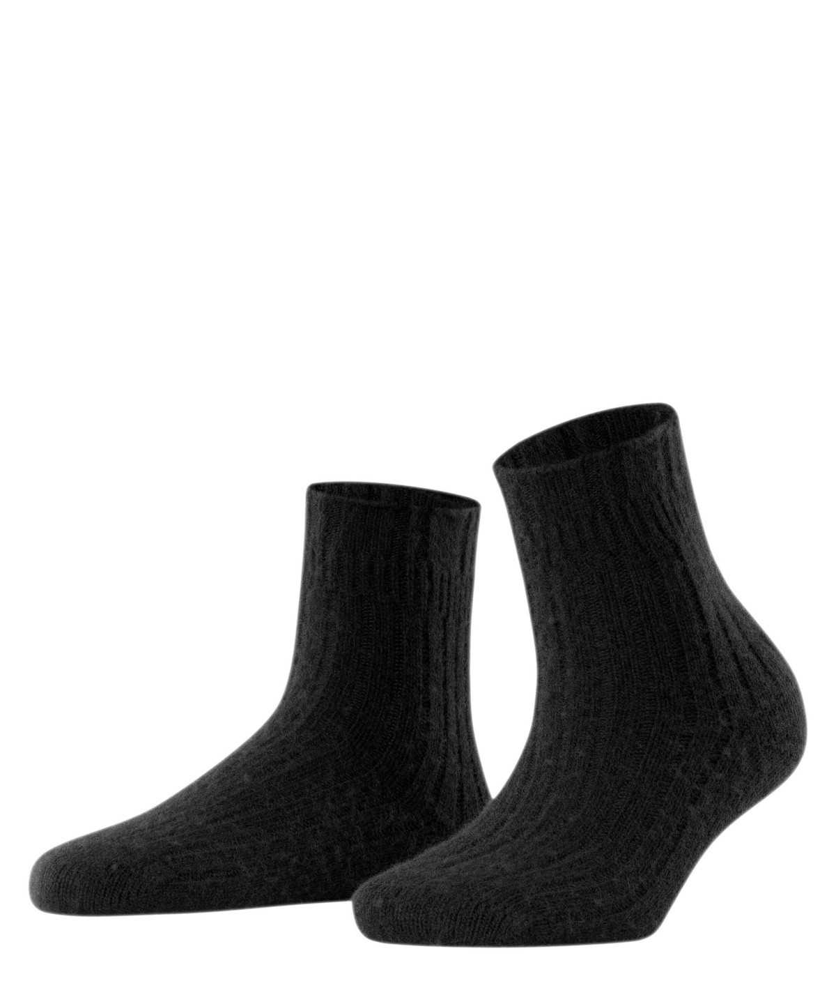 Women Falke Bedsock Rib House socks Socks Black | WTXPOG365