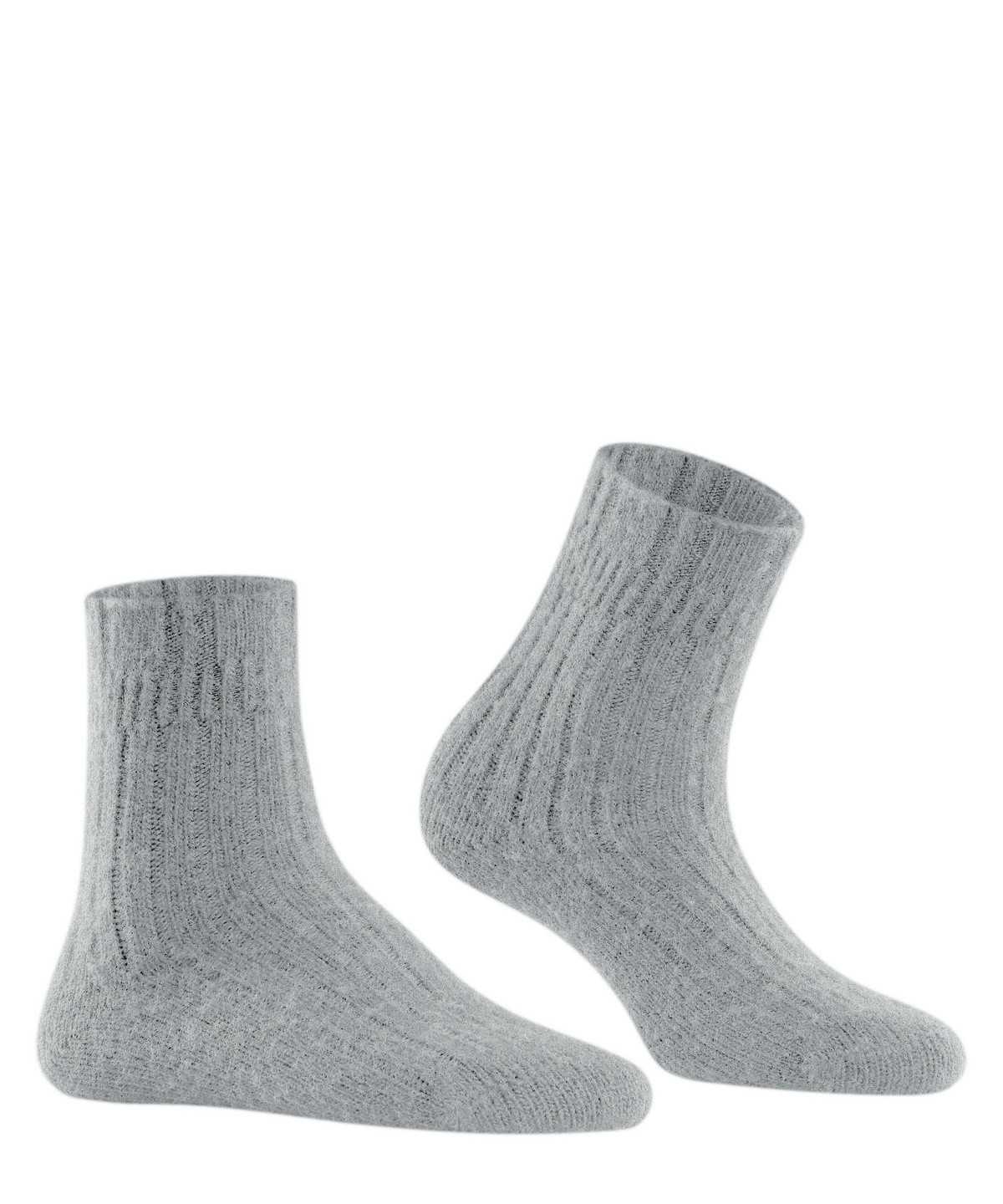 Women Falke Bedsock Rib House socks Socks Grey | FETCAS208