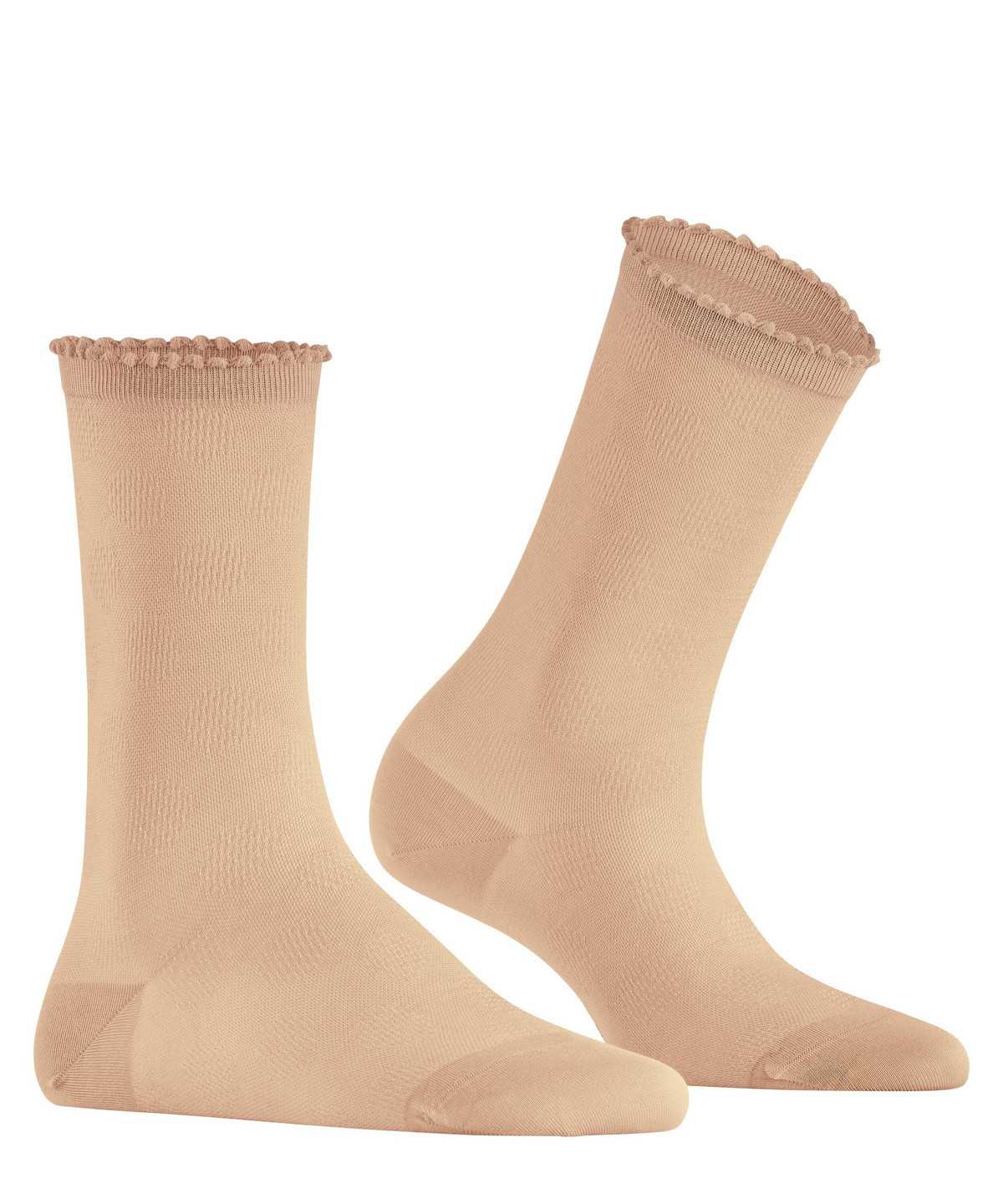 Women Falke Bold Dot Socks Socks Brown | TCHSOQ523