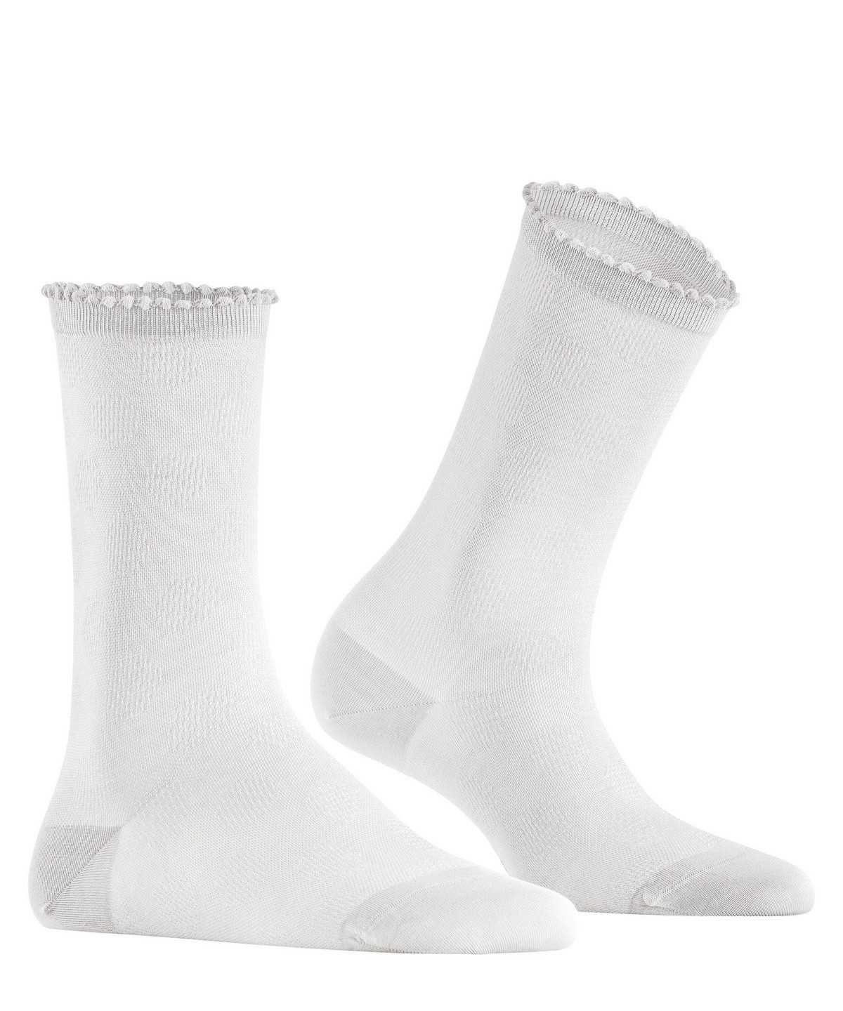 Women Falke Bold Dot Socks Socks White | KBTJLF048