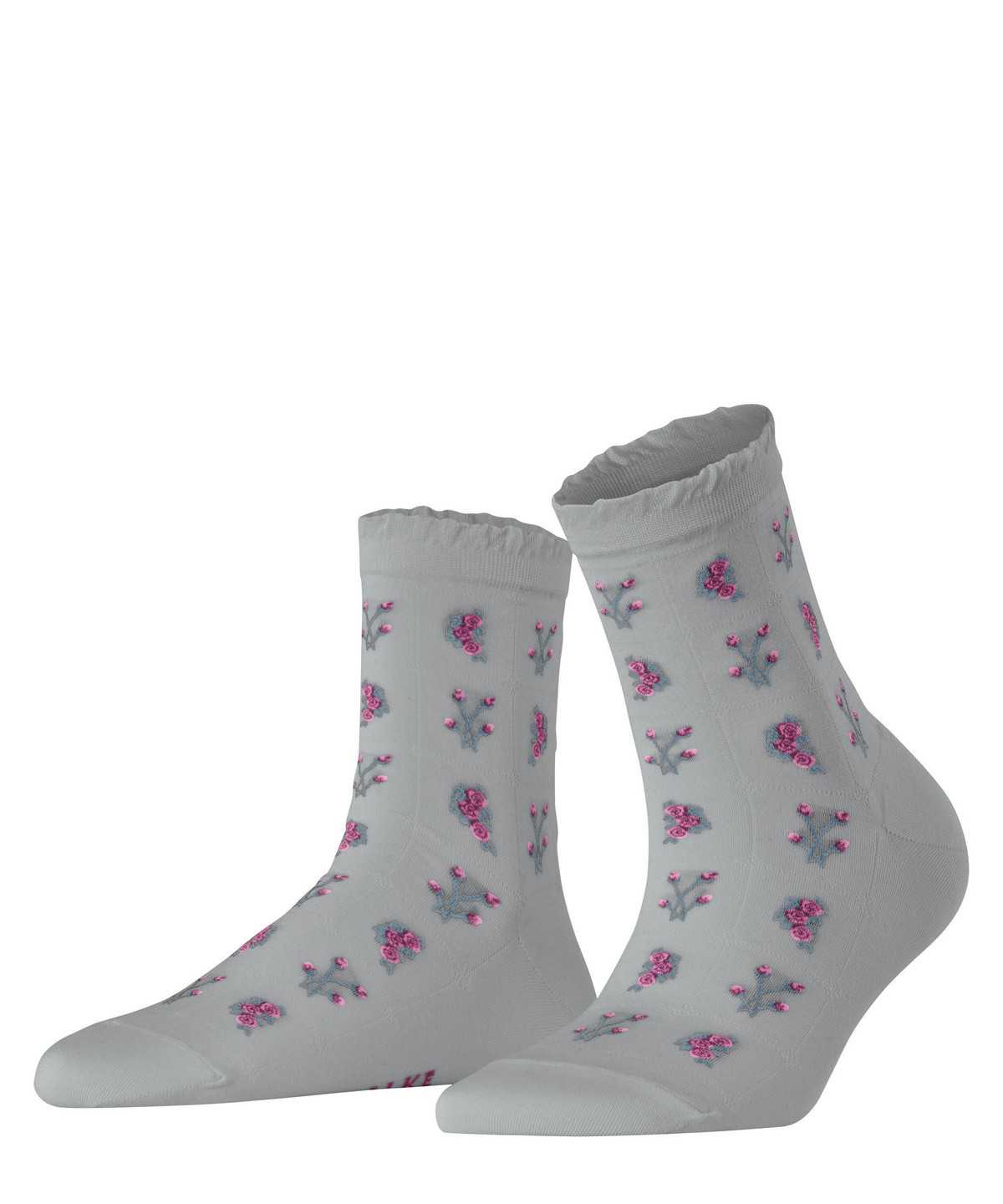 Women Falke Bucolic Short sock Socks Grey | OBVEDH389