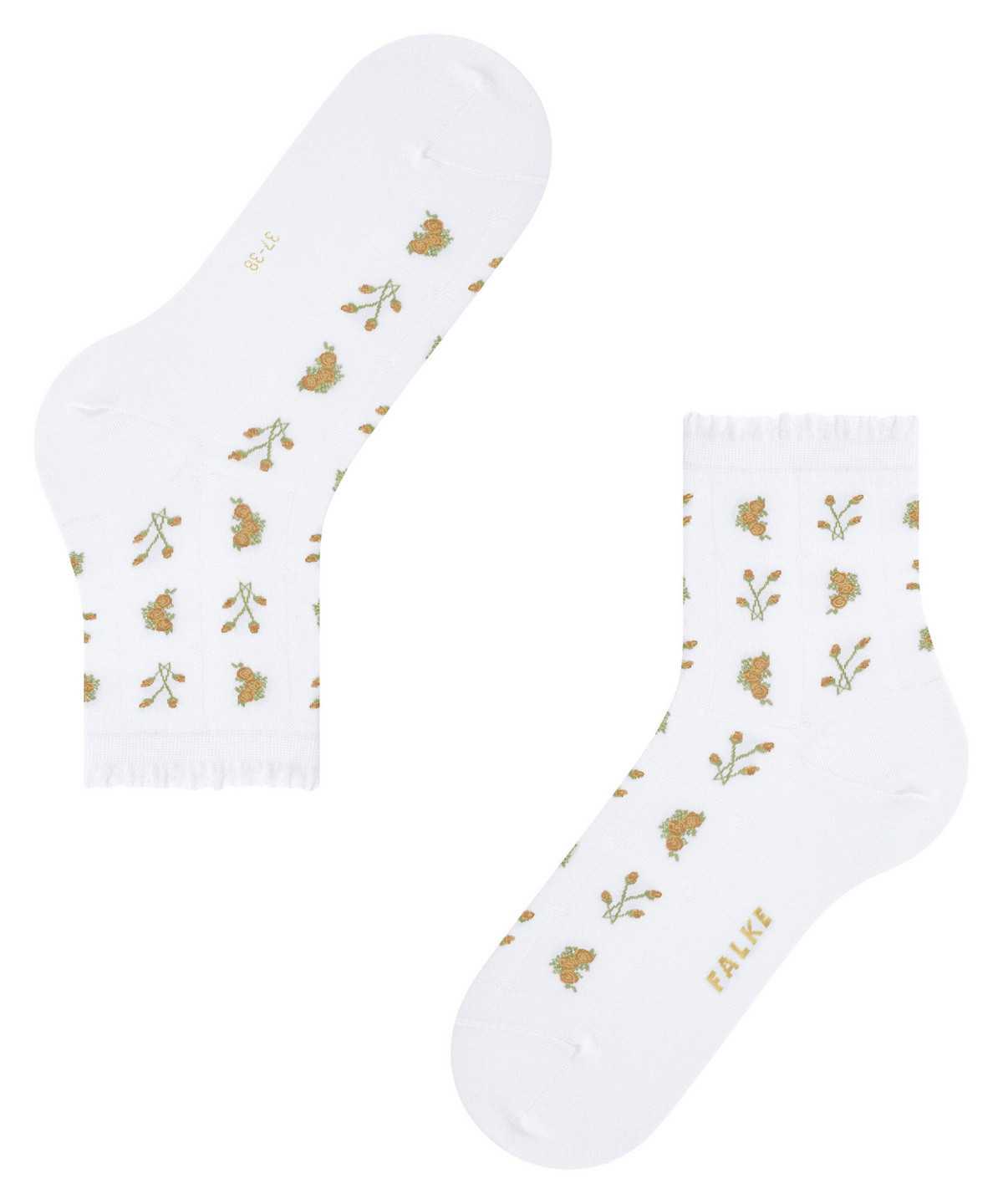 Women Falke Bucolic Short sock Socks White | FZVWSO451