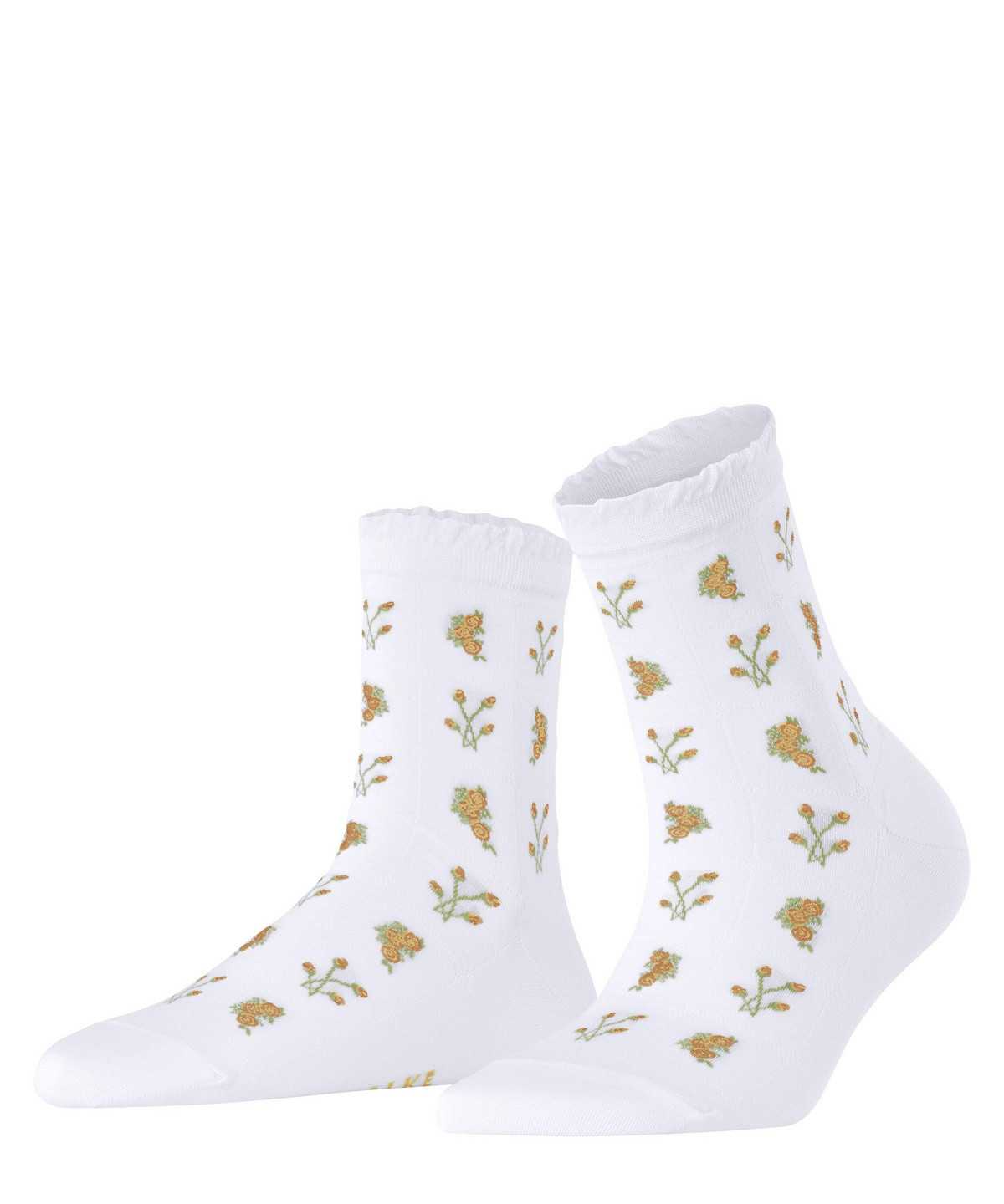 Women Falke Bucolic Short sock Socks White | FZVWSO451