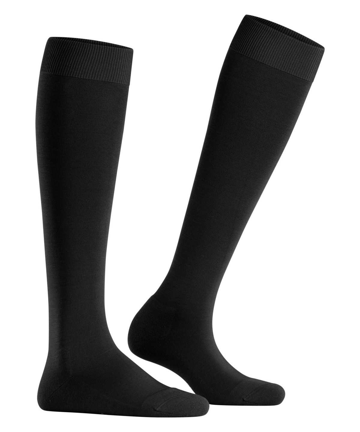 Women Falke ClimaWool Knee-high Socks Socks Black | NTEKWI607