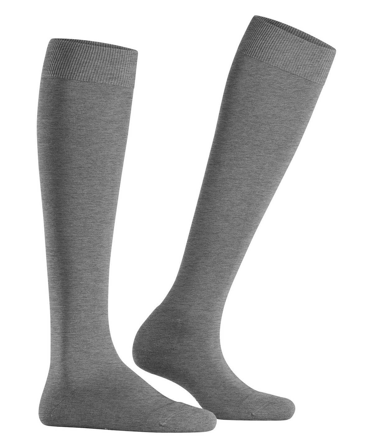 Women Falke ClimaWool Knee-high Socks Socks Grey | XHWYOU015