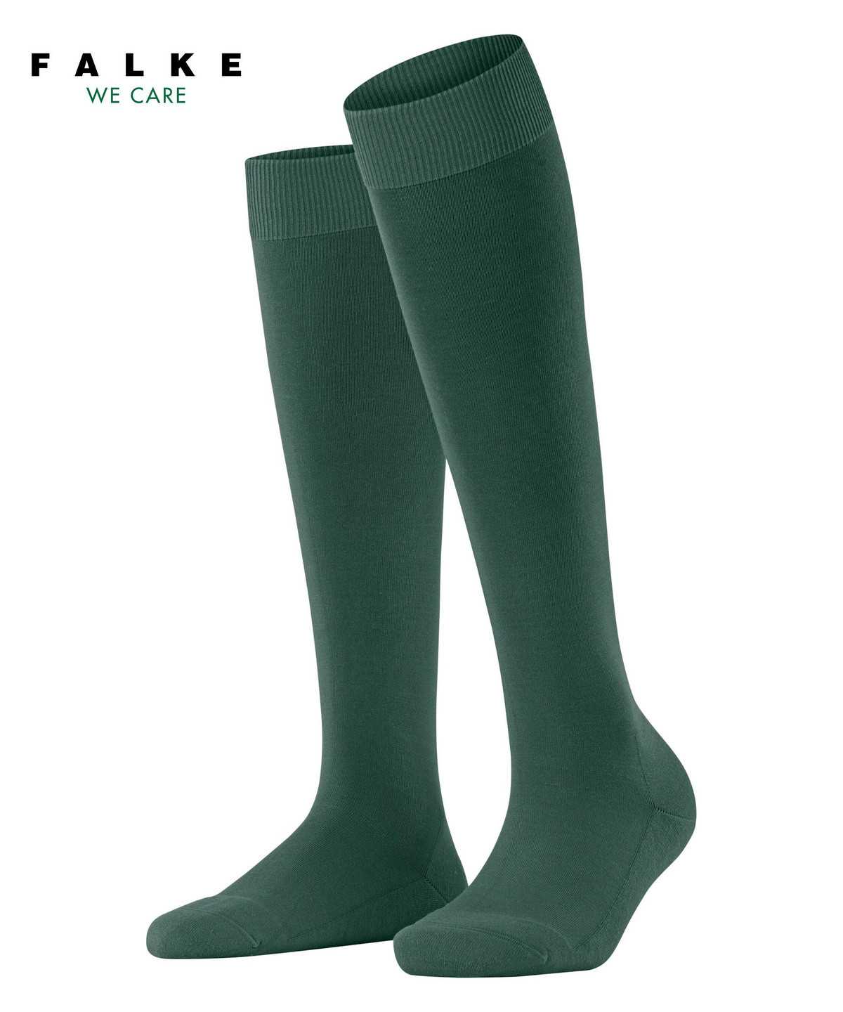 Women Falke ClimaWool Knee-high Socks Socks Green | XUBACV310