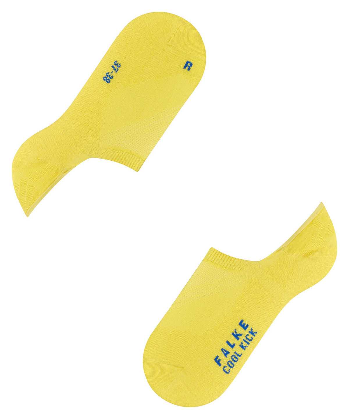 Women Falke Cool Kick Invisibles No Show Socks Yellow | MUSTJR403