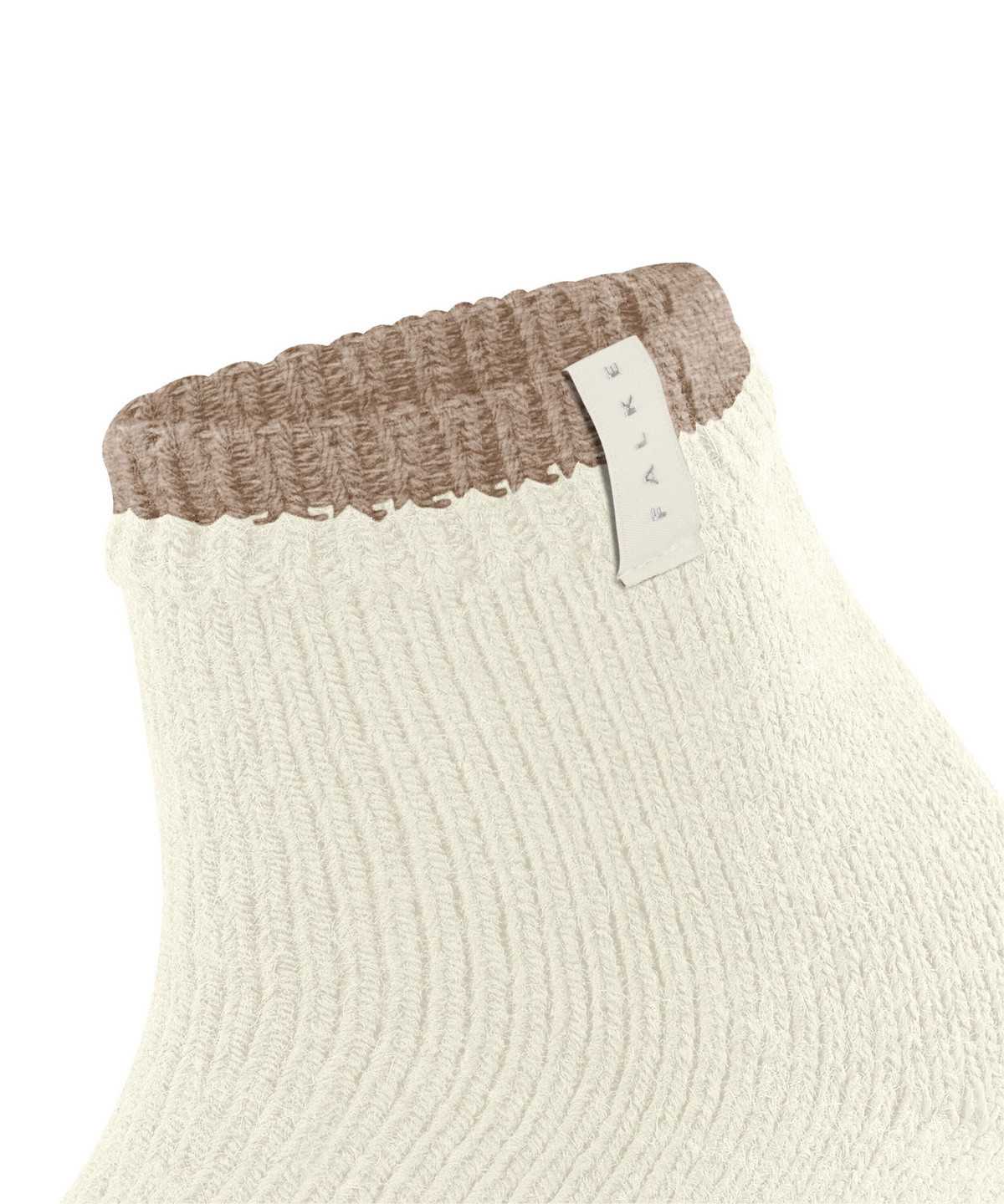 Women Falke Cosy Plush Short sock Socks White | XAODMH706