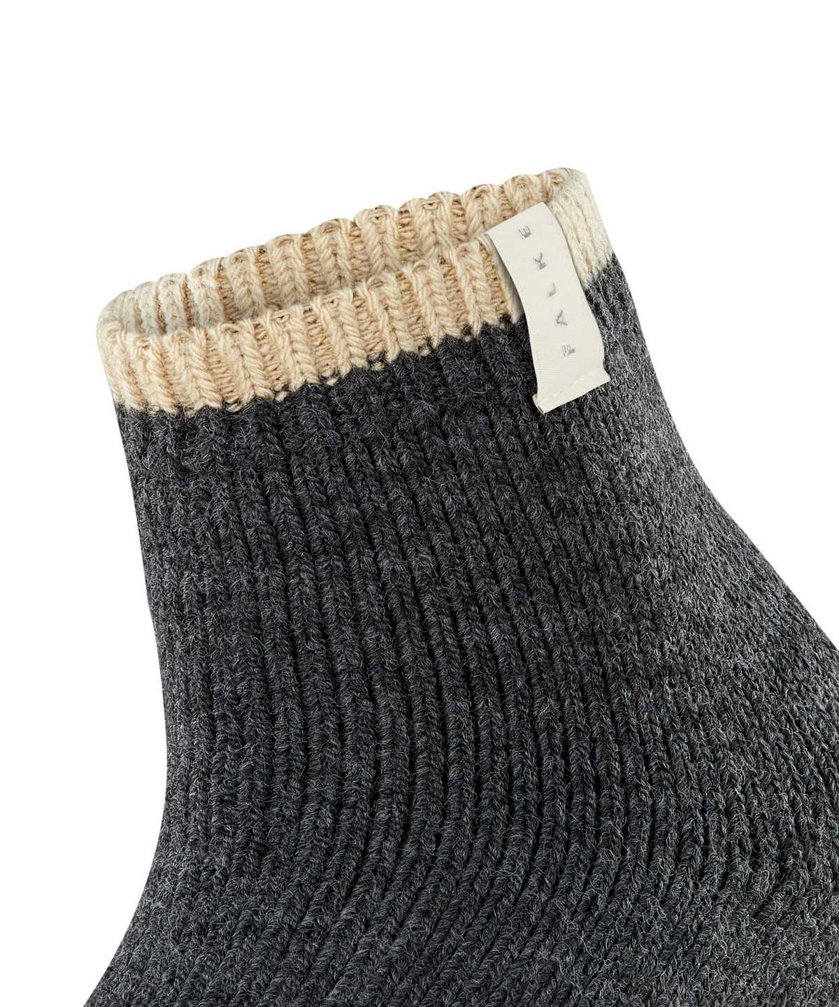 Women Falke Cosy Plush Short sock Socks Grey | MZIRYD125