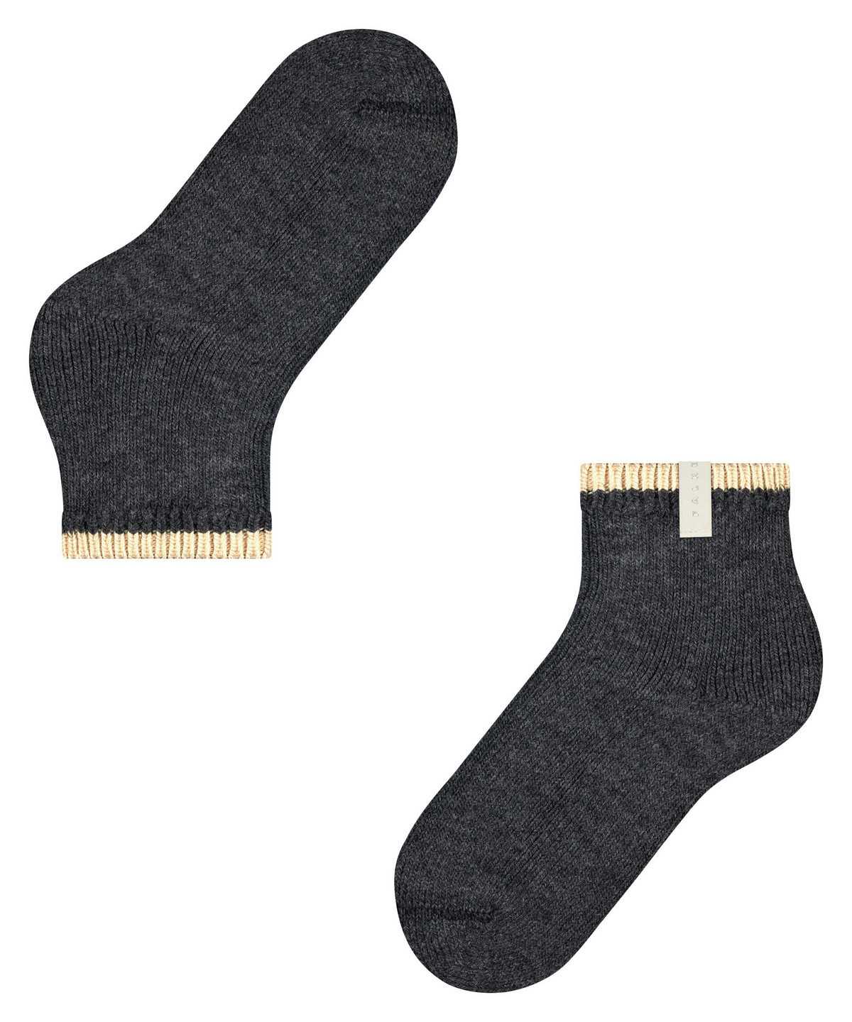 Women Falke Cosy Plush Short sock Socks Grey | MZIRYD125