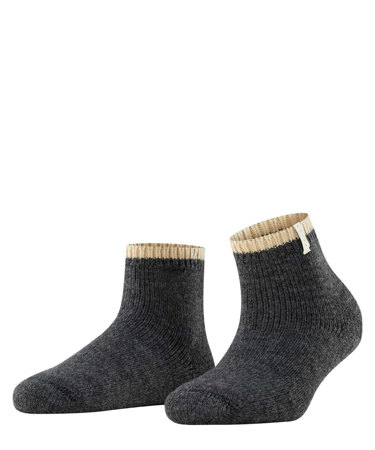 Women Falke Cosy Plush Short sock Socks Grey | MZIRYD125