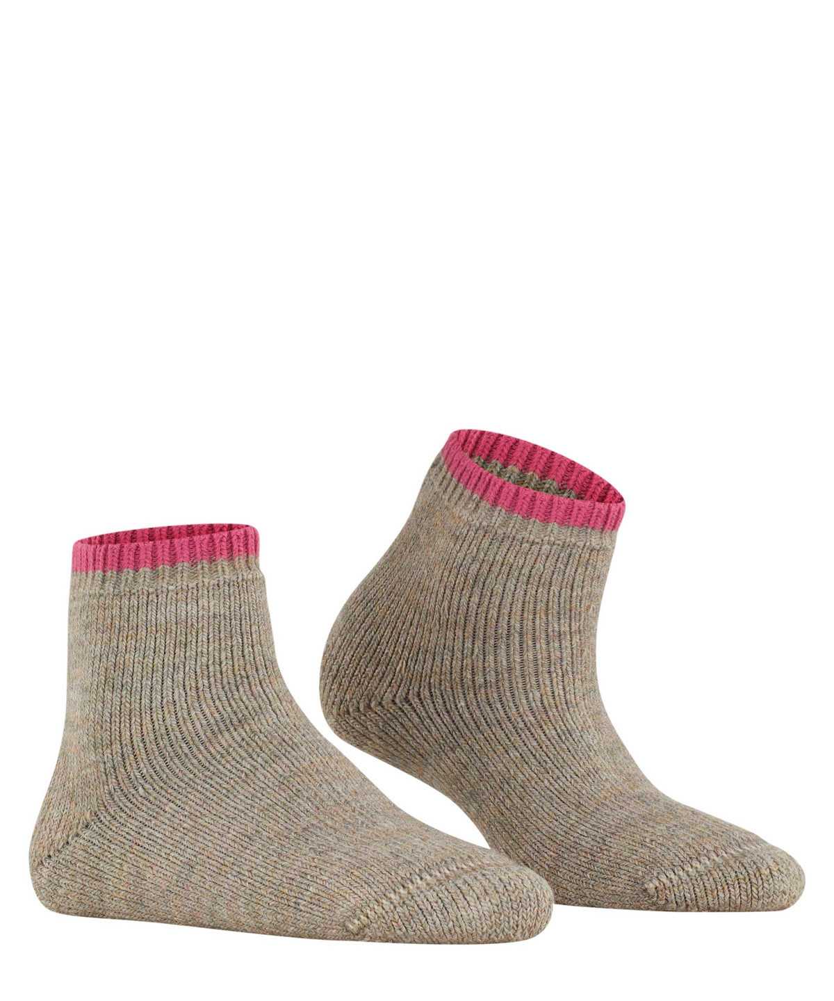 Women Falke Cosy Plush Short sock Socks Brown | BNHDCS730