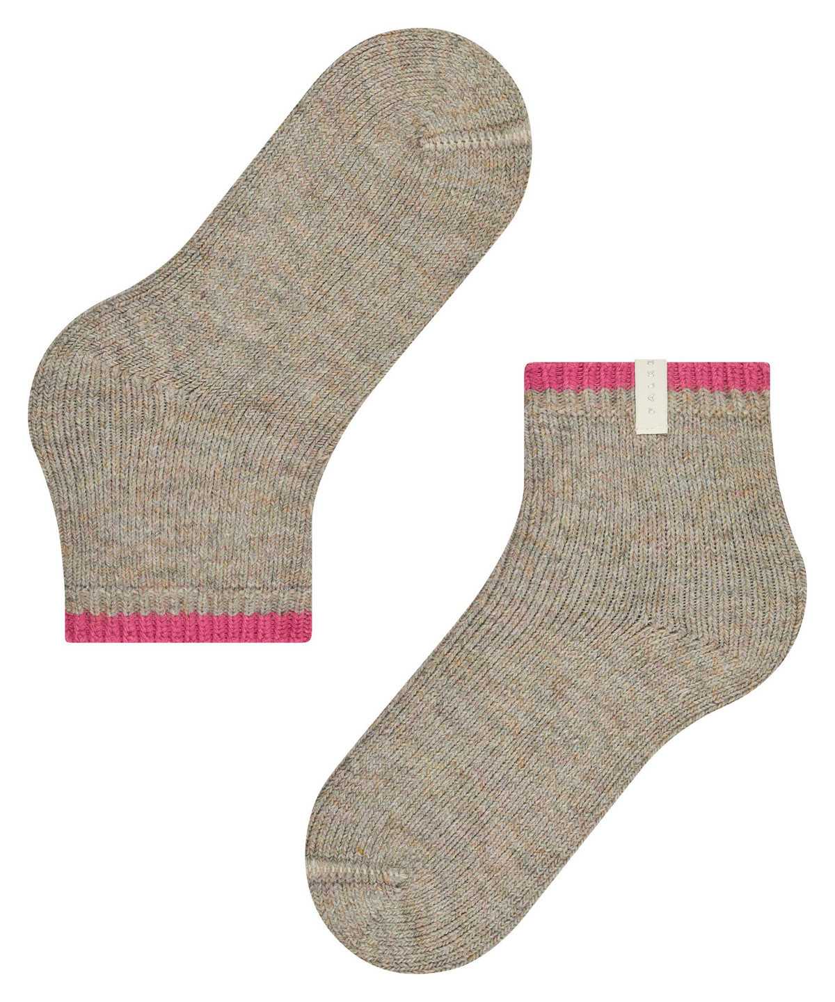 Women Falke Cosy Plush Short sock Socks Brown | BNHDCS730