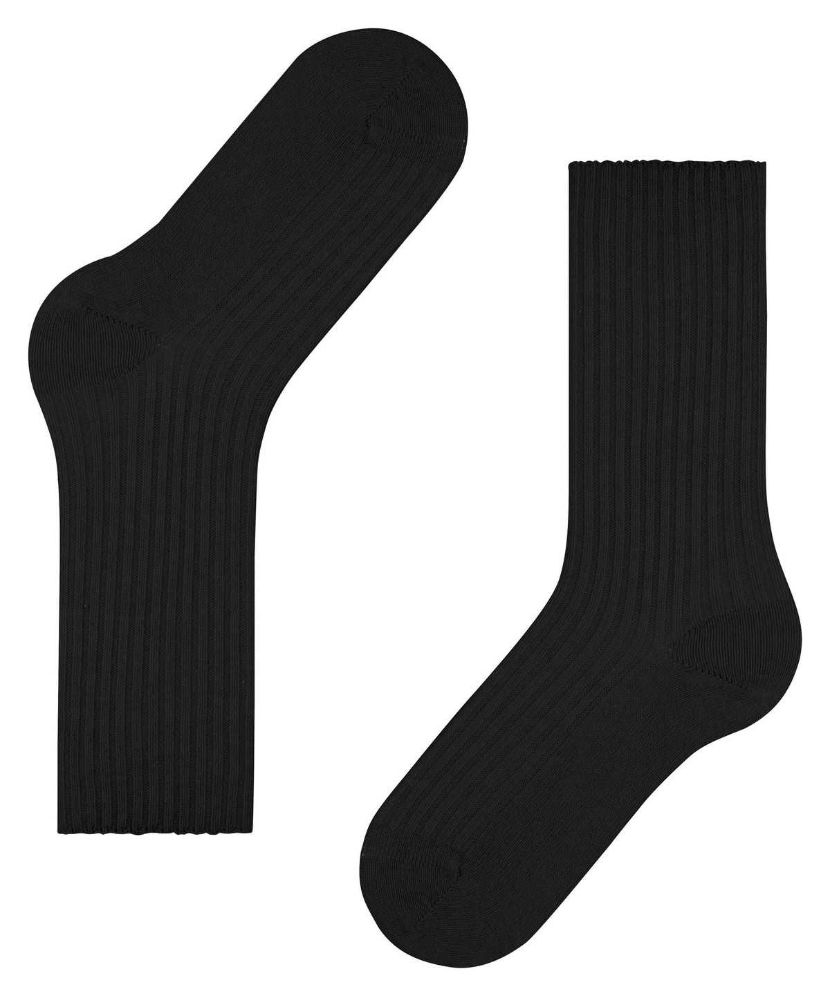 Women Falke Cosy Wool Boot Socks Socks Black | ZHQUPT652