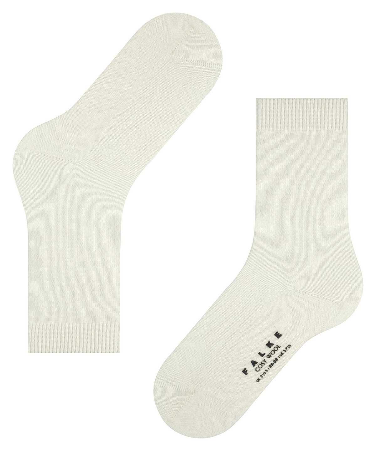 Women Falke Cosy Wool Socks Socks White | KWQPBX586