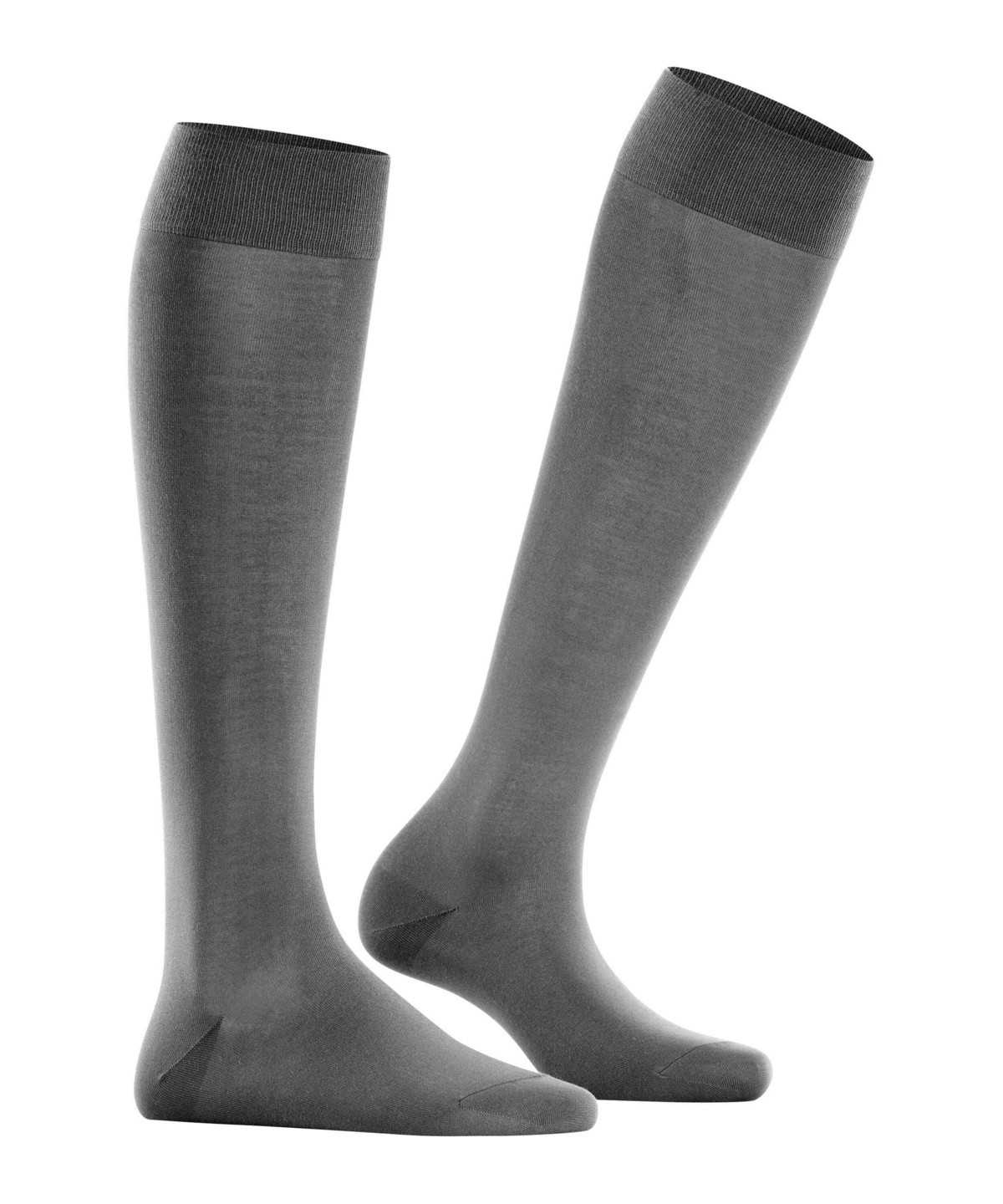 Women Falke Cotton Touch Knee-high Socks Socks Grey | RNFOPK692