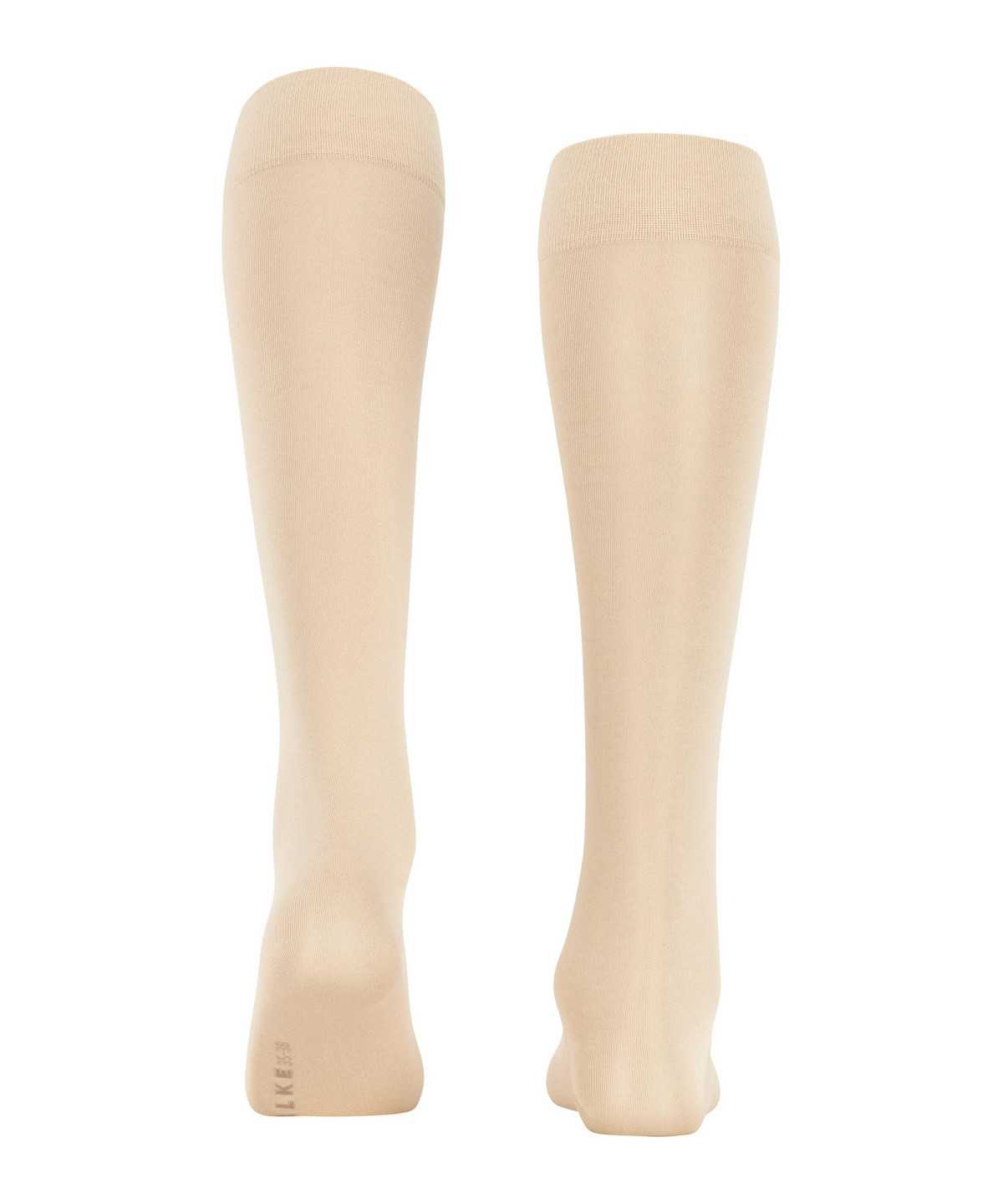 Women Falke Cotton Touch Knee-high Socks Socks Beige | ABRFEV481