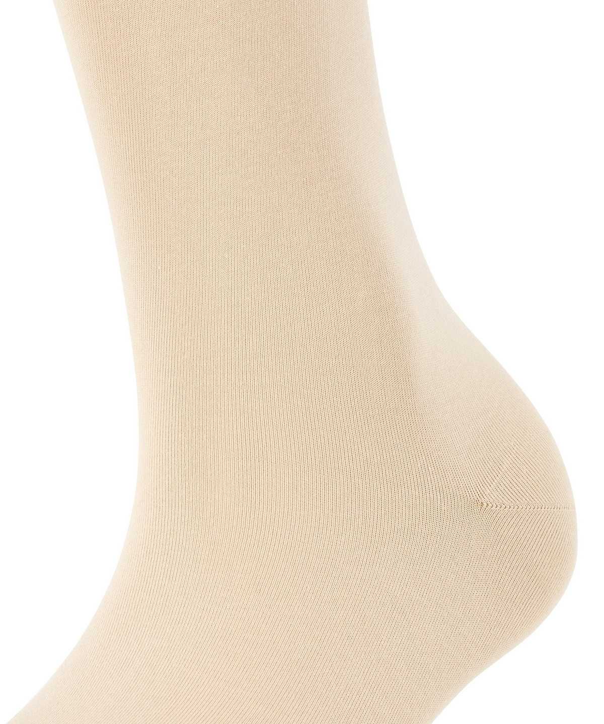 Women Falke Cotton Touch Knee-high Socks Socks Beige | ABRFEV481