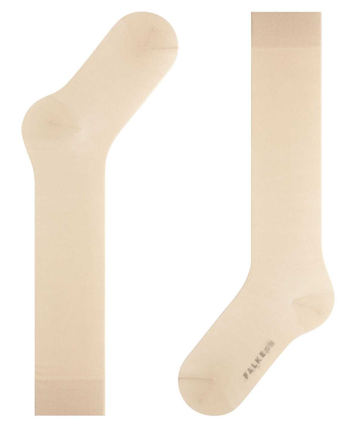 Women Falke Cotton Touch Knee-high Socks Socks Beige | ABRFEV481