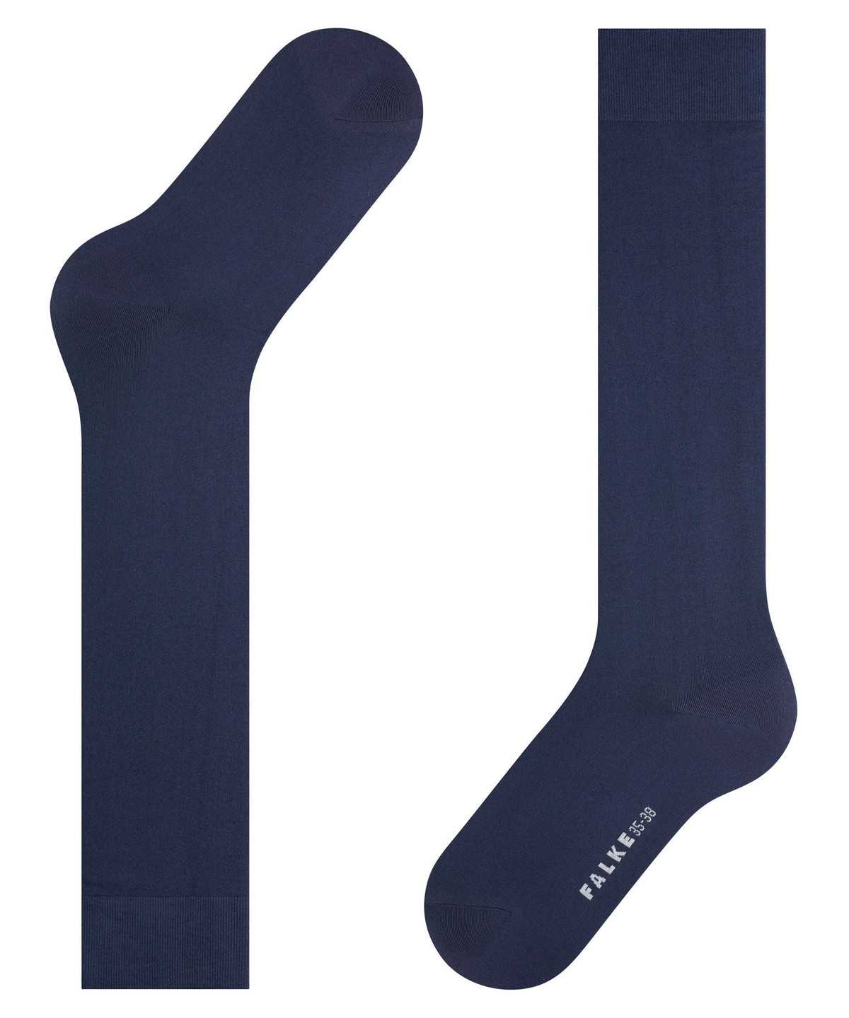 Women Falke Cotton Touch Knee-high Socks Socks Blue | APUMZJ678